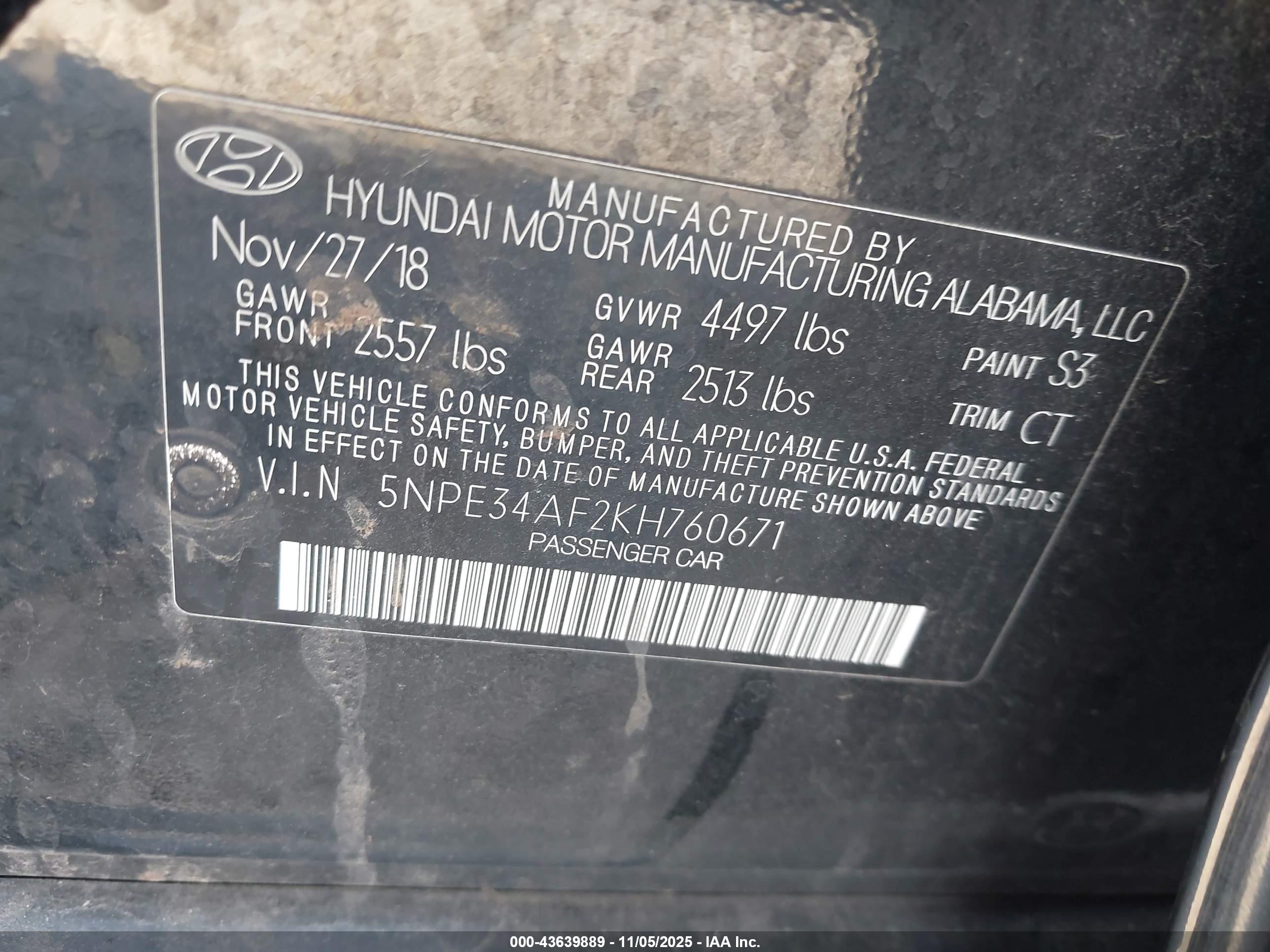 HYUNDAI SONATA image 9