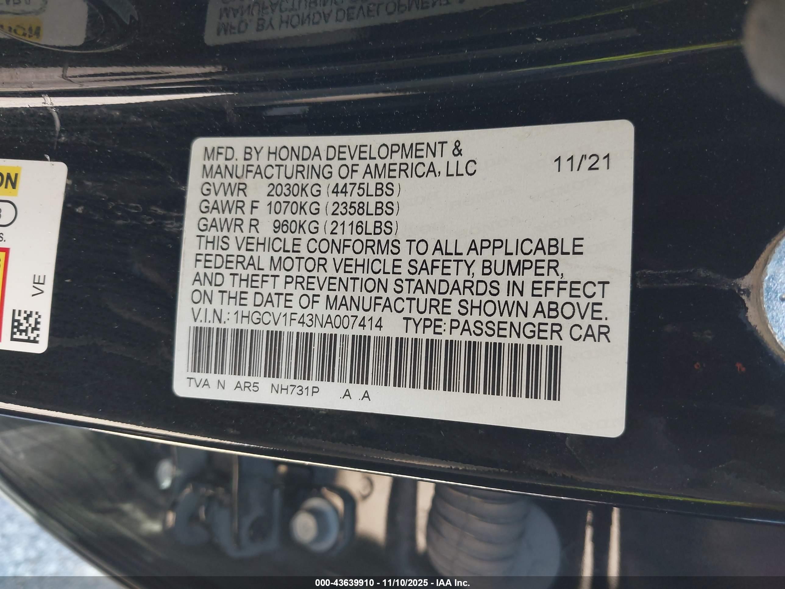 HONDA ACCORD image 9