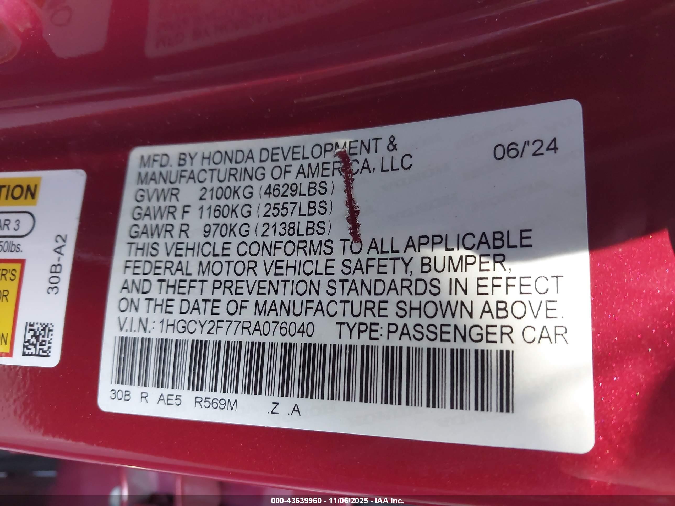 HONDA ACCORD image 9