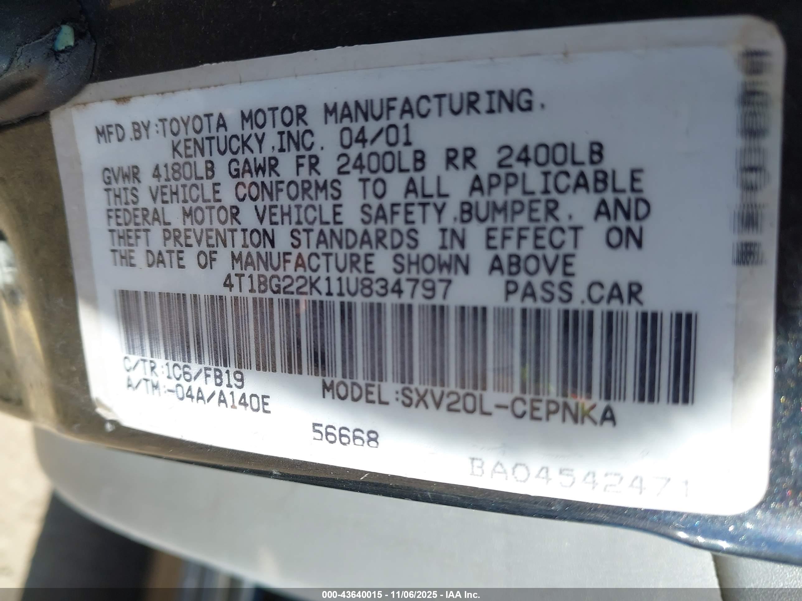TOYOTA CAMRY image 9
