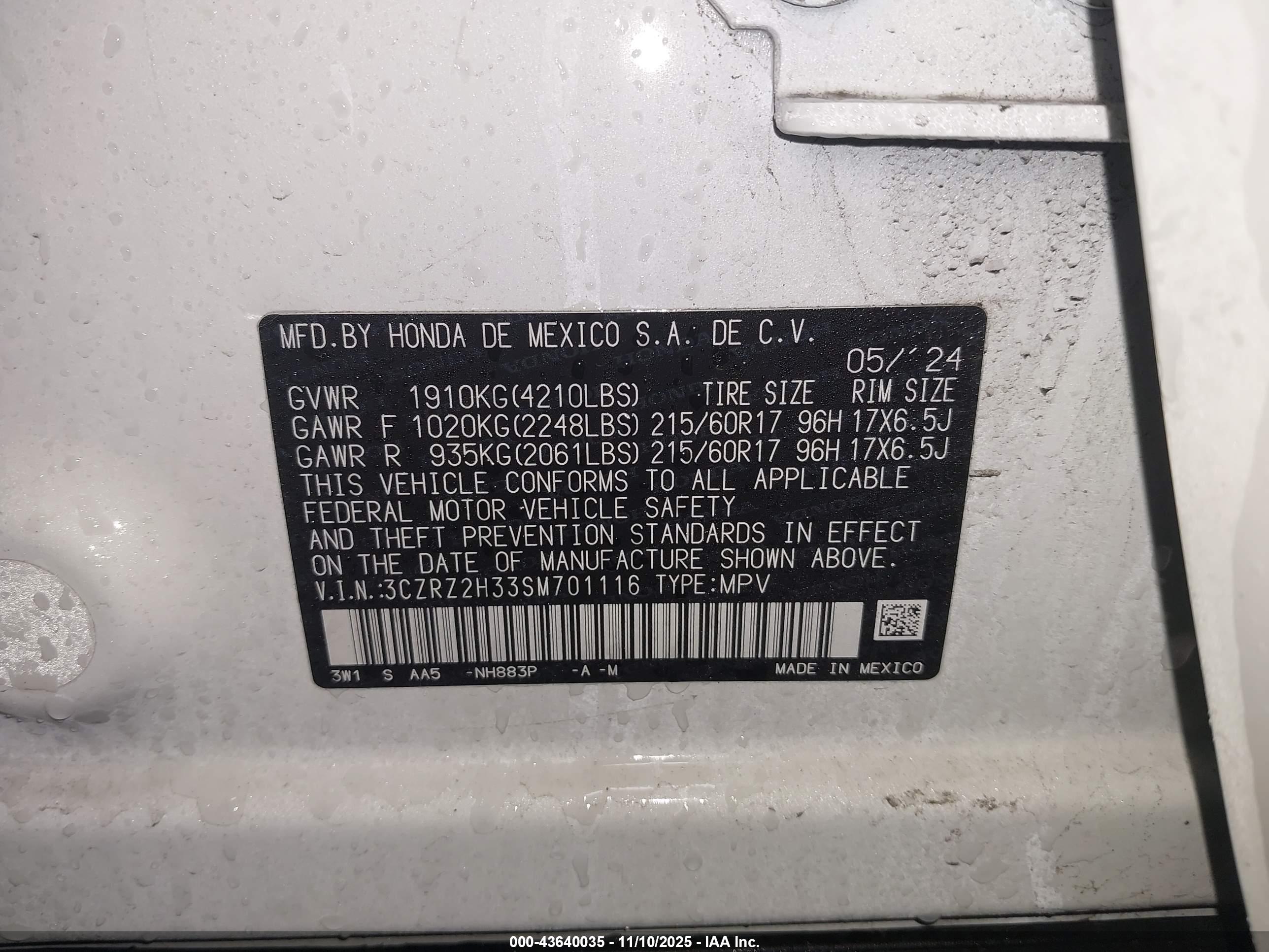 HONDA HR-V image 9