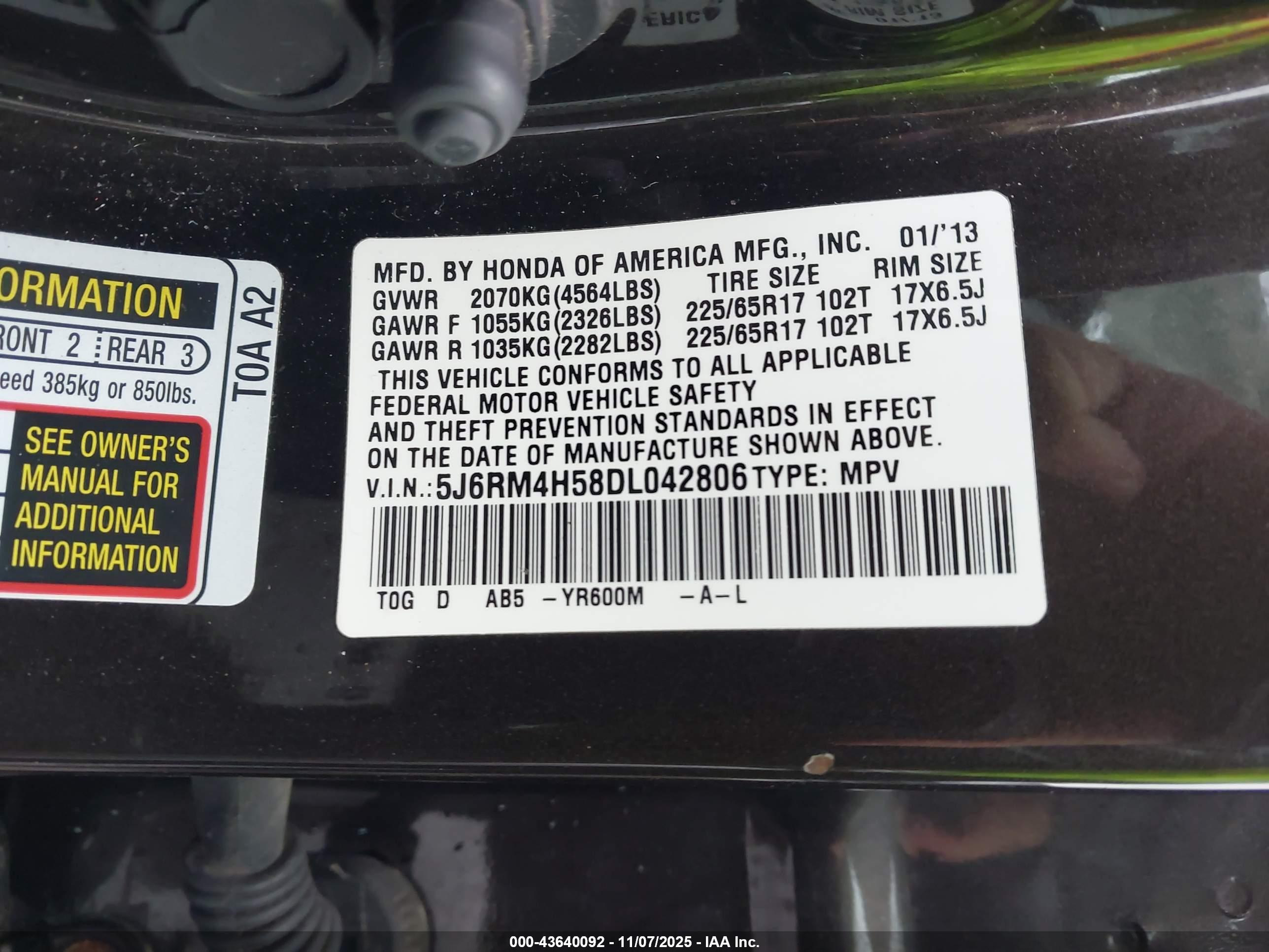 HONDA CR-V image 9