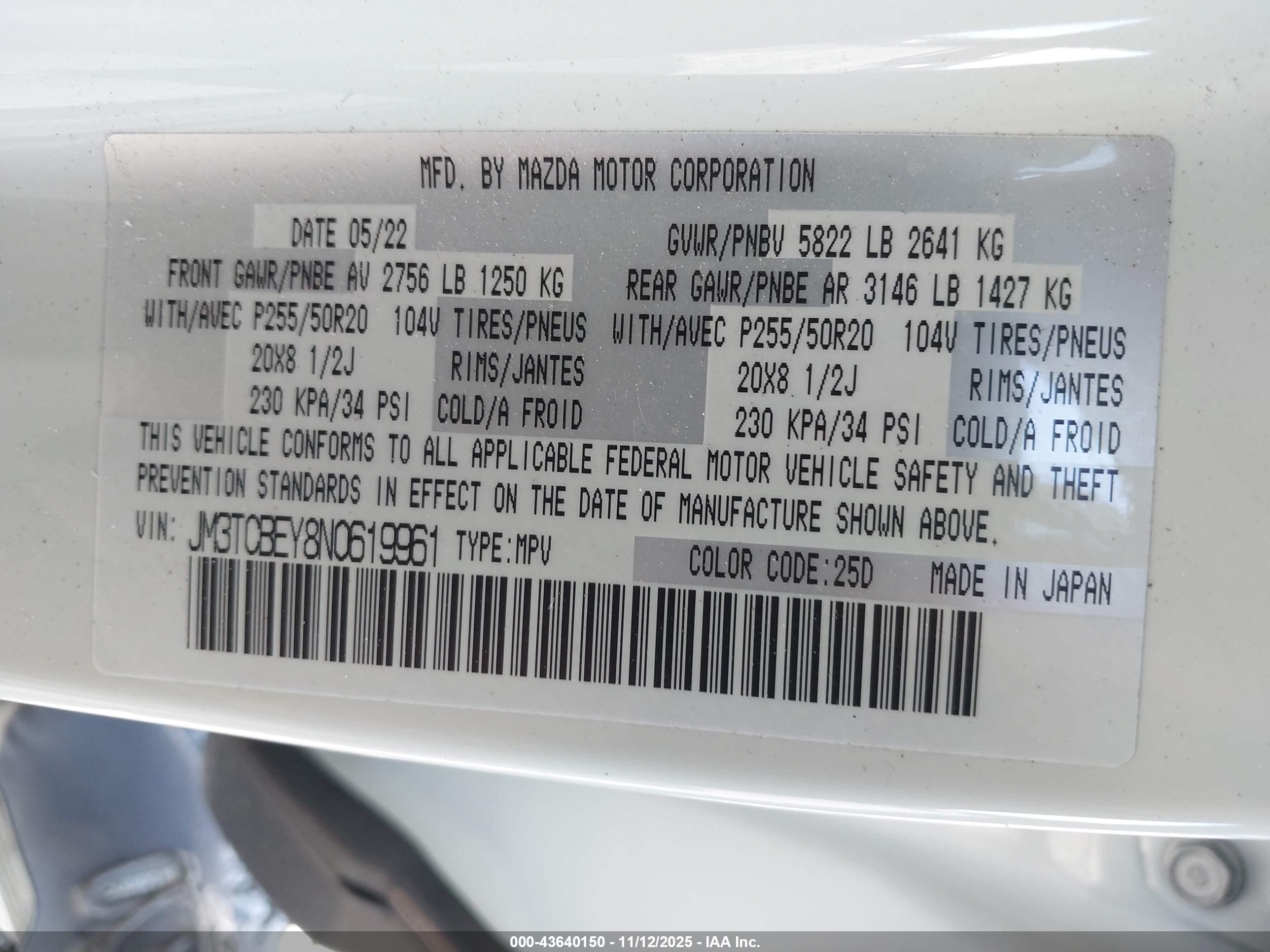MAZDA CX-9 image 9