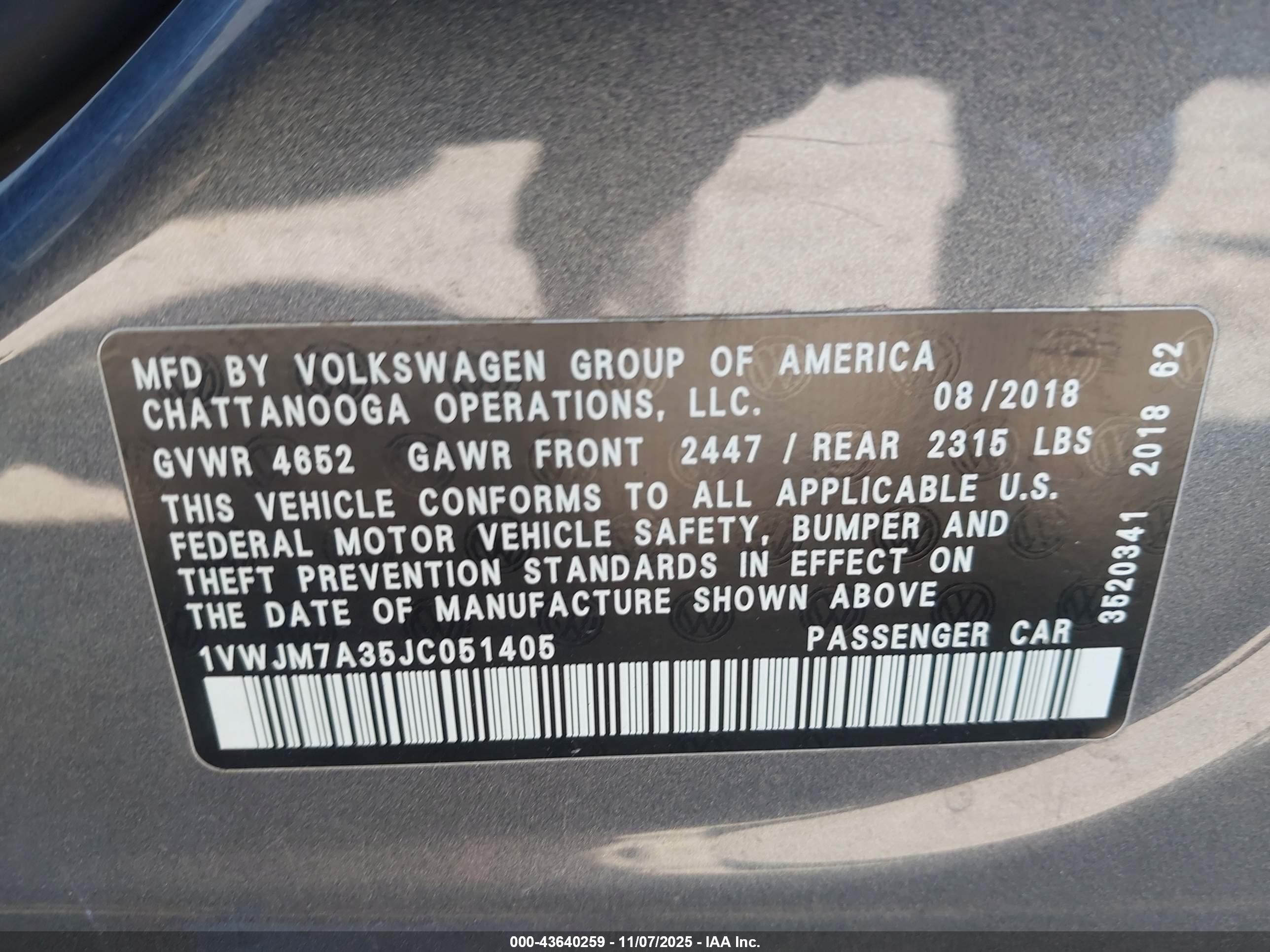 VOLKSWAGEN PASSAT image 9