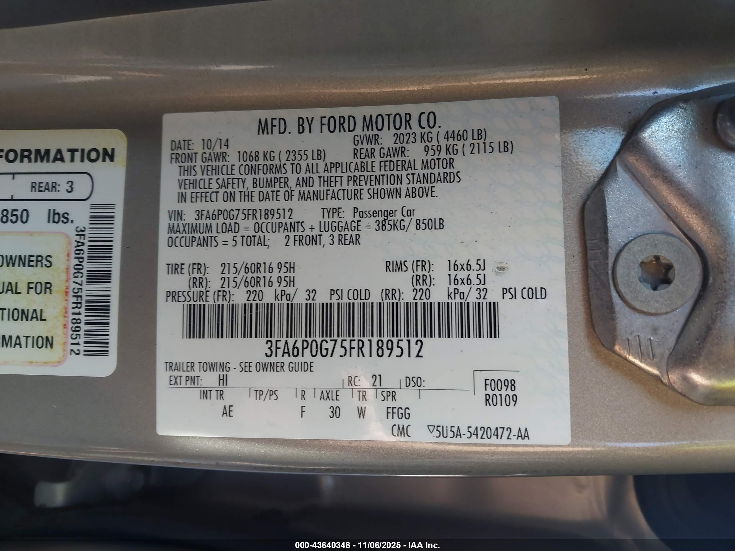 FORD FUSION image 9