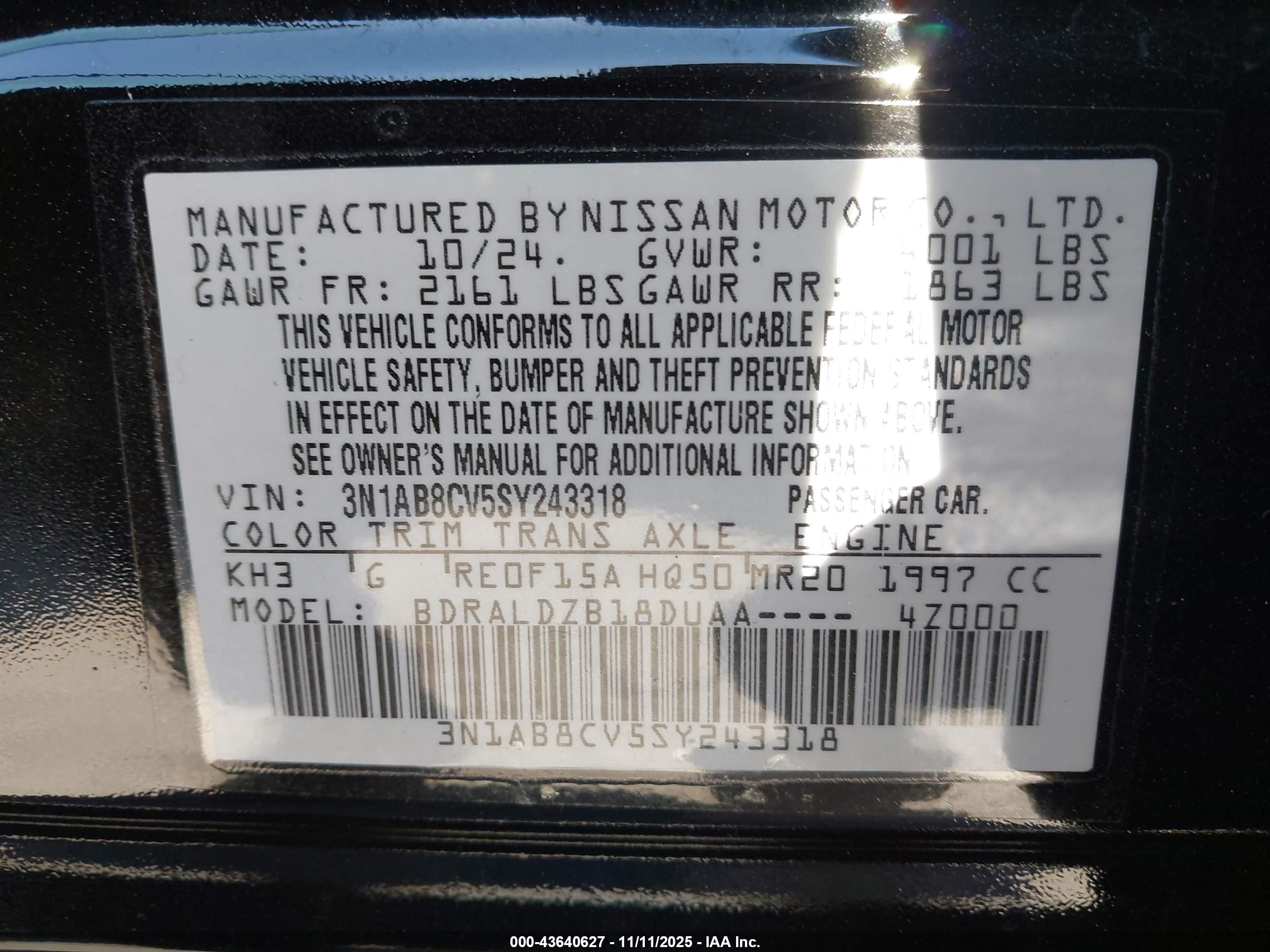 NISSAN SENTRA image 9