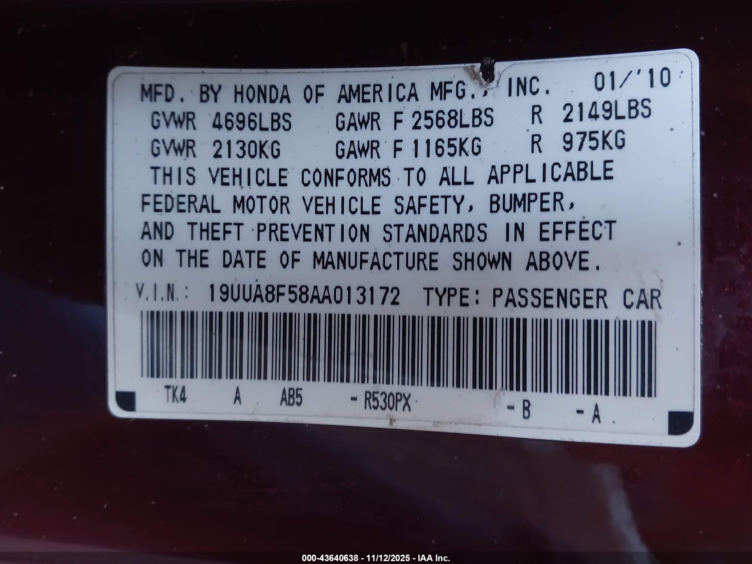 ACURA TL image 9