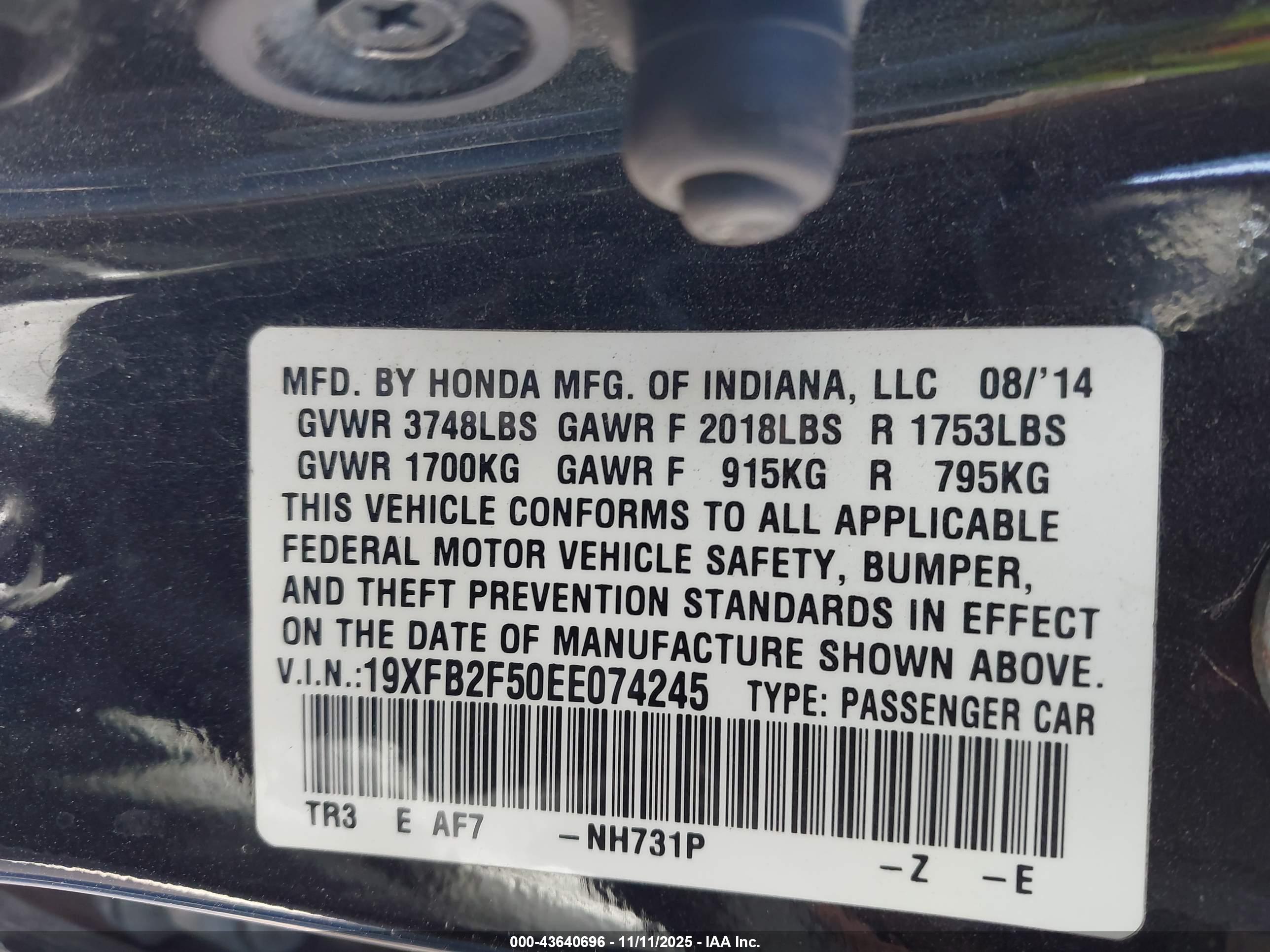 HONDA CIVIC image 9