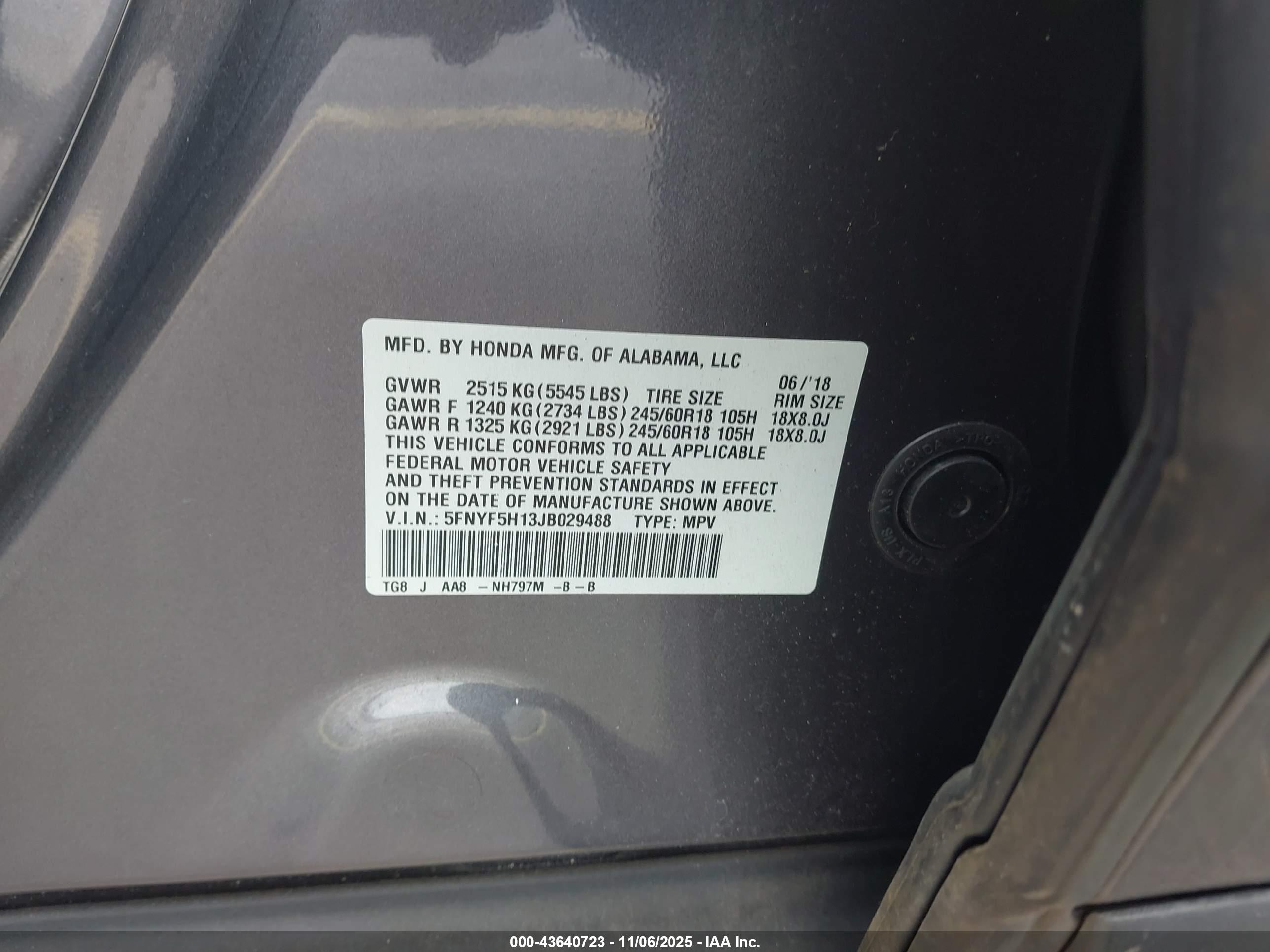 HONDA PILOT image 9