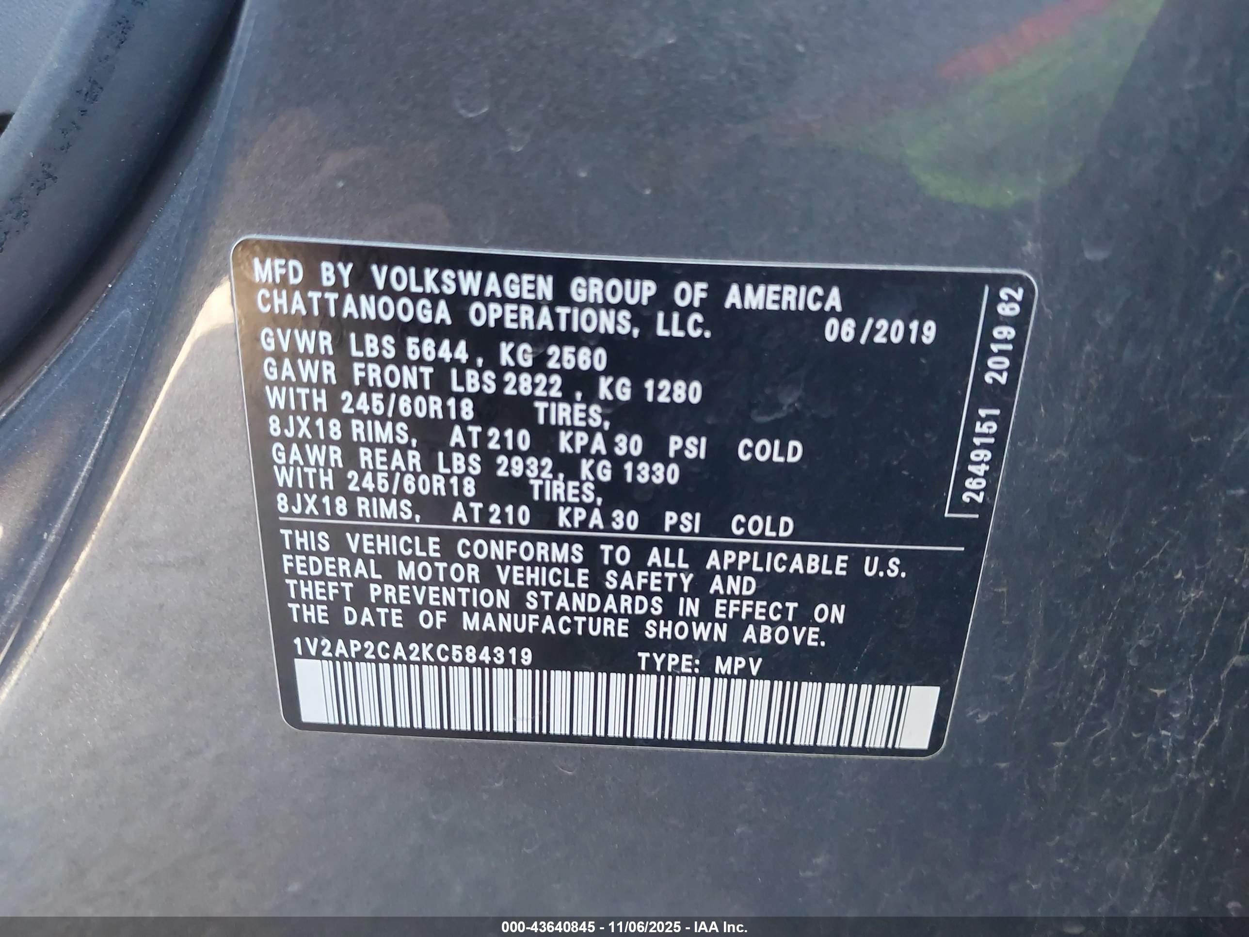 VOLKSWAGEN ATLAS image 9
