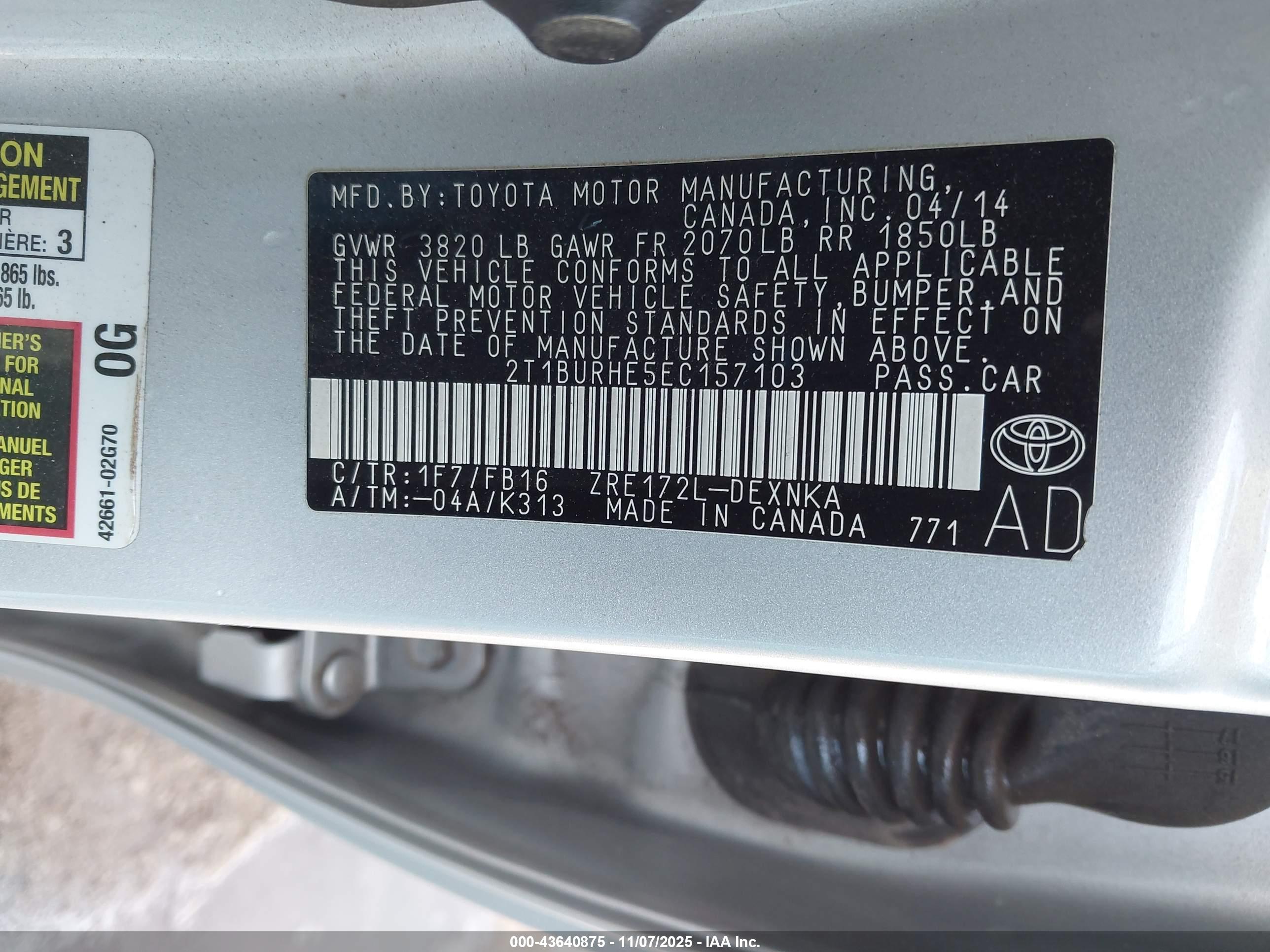 TOYOTA COROLLA image 9