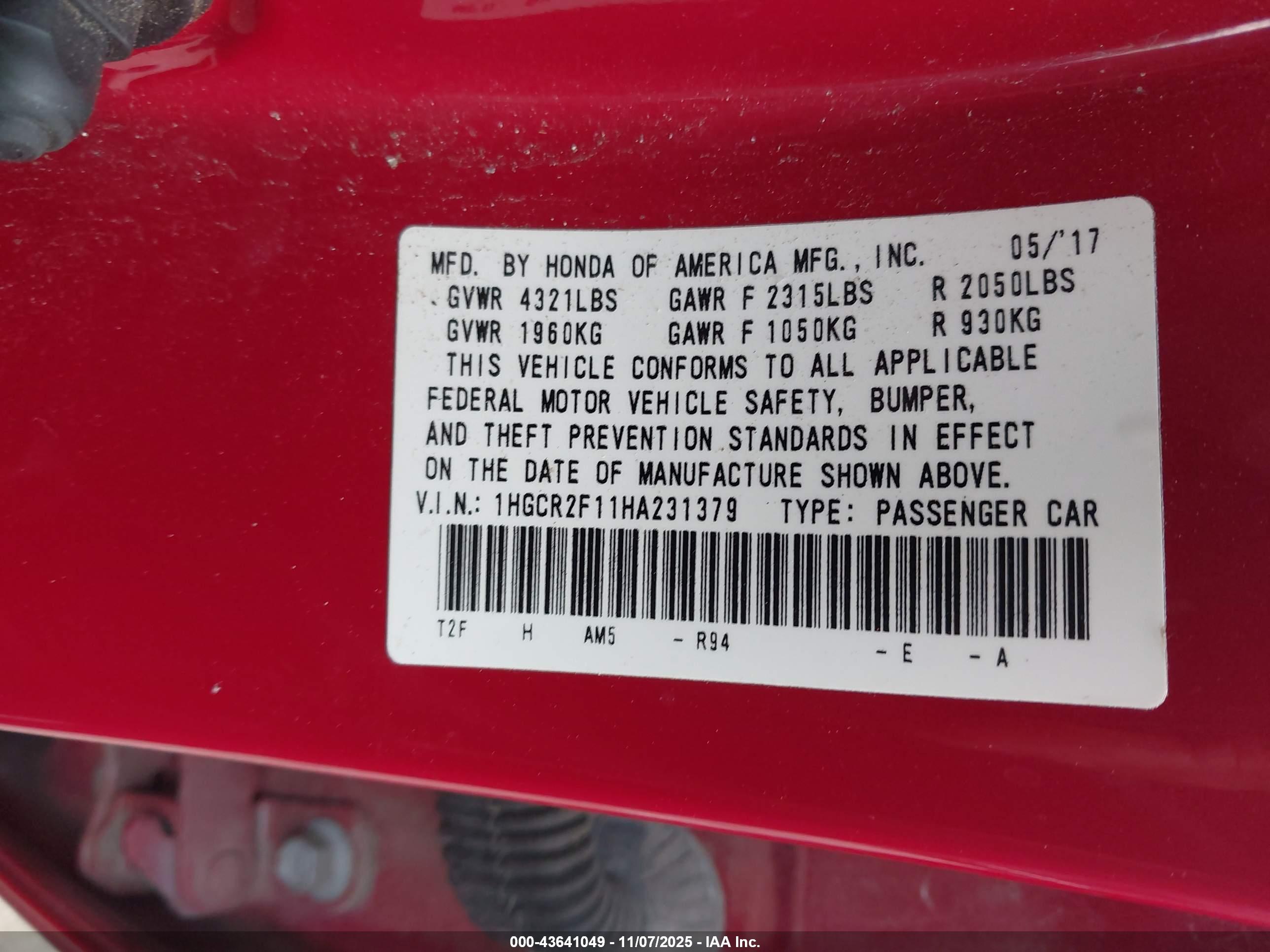 HONDA ACCORD image 9
