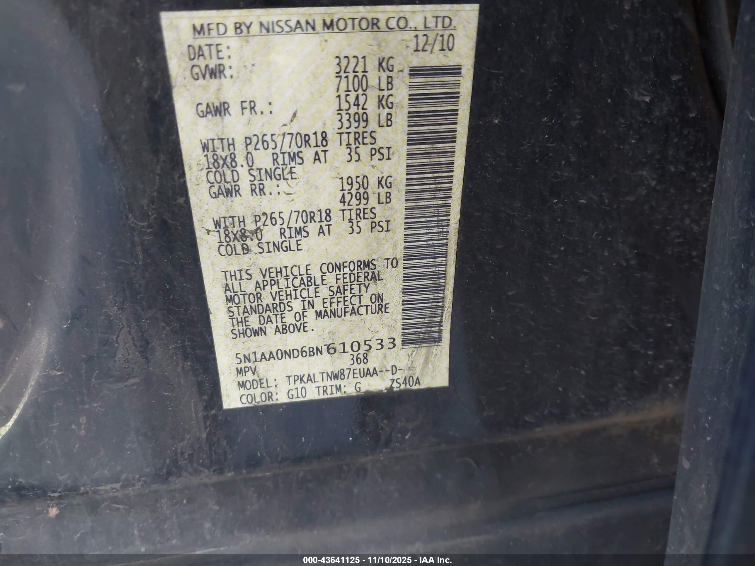 NISSAN ARMADA image 9