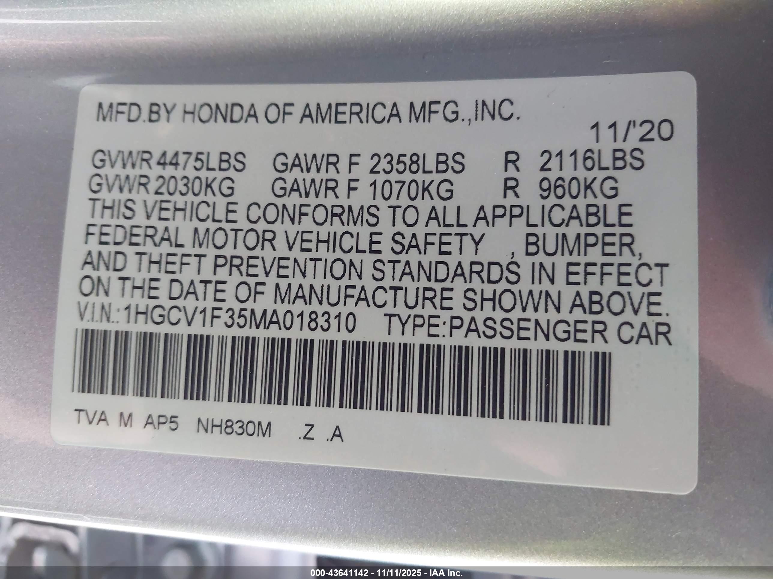 HONDA ACCORD image 9