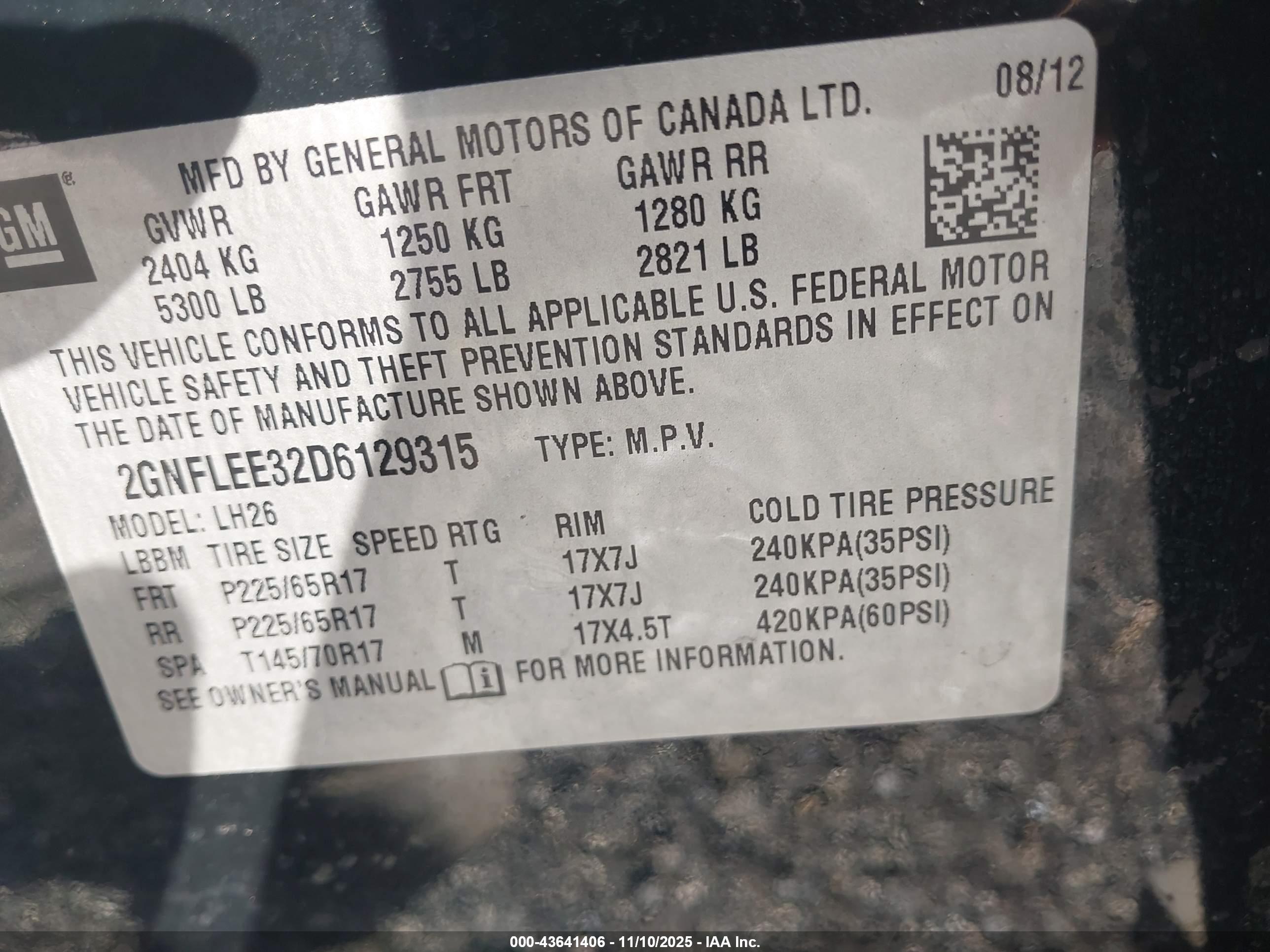 CHEVROLET EQUINOX image 9