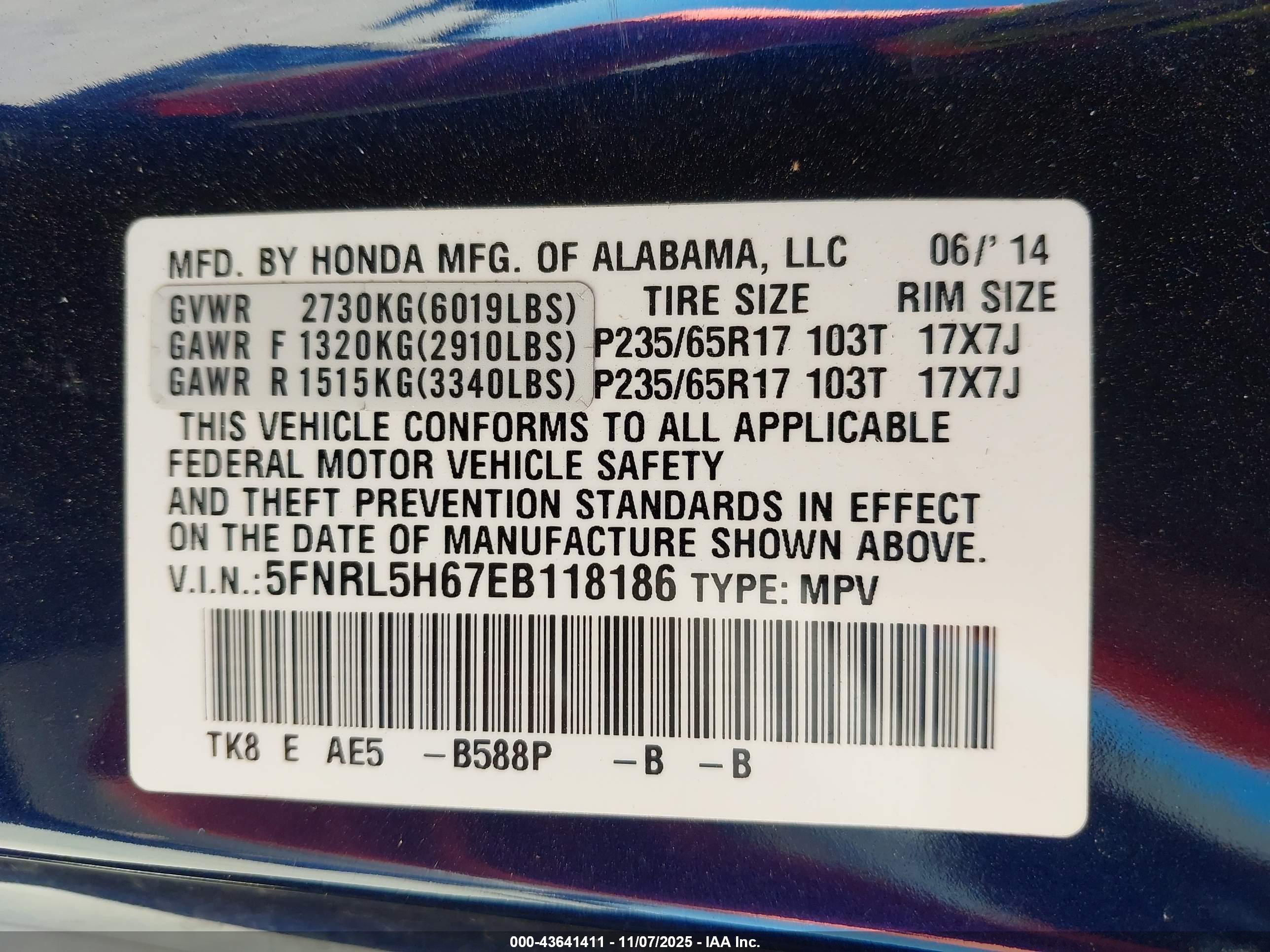 HONDA ODYSSEY image 9