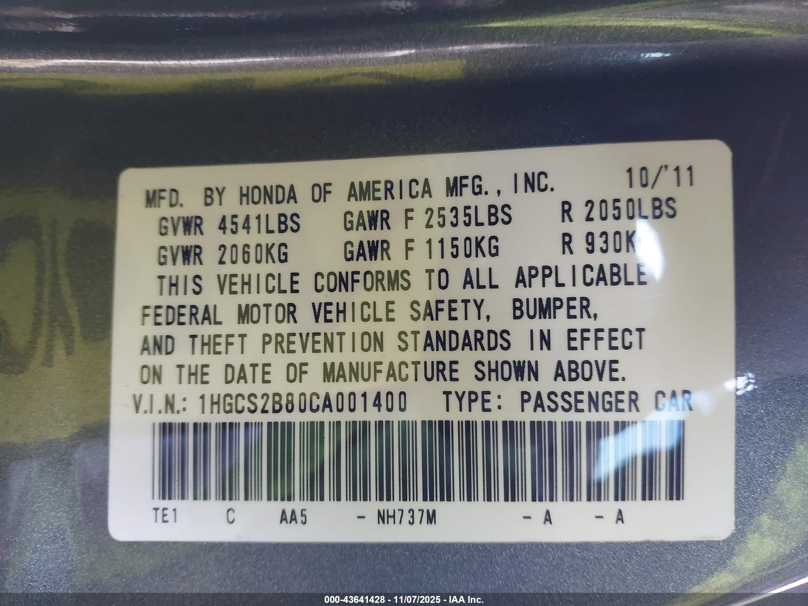 HONDA ACCORD image 9
