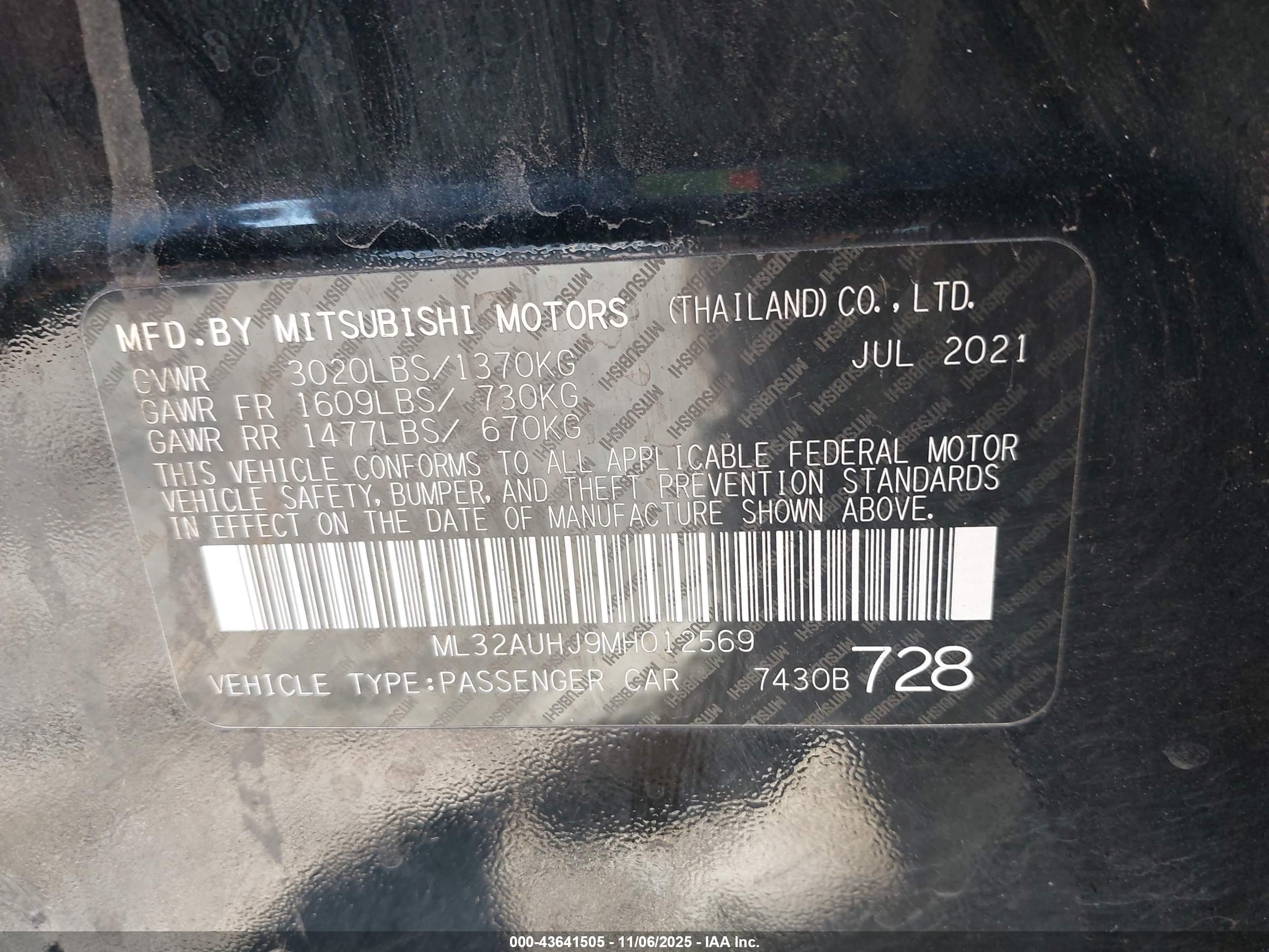 MITSUBISHI MIRAGE image 9