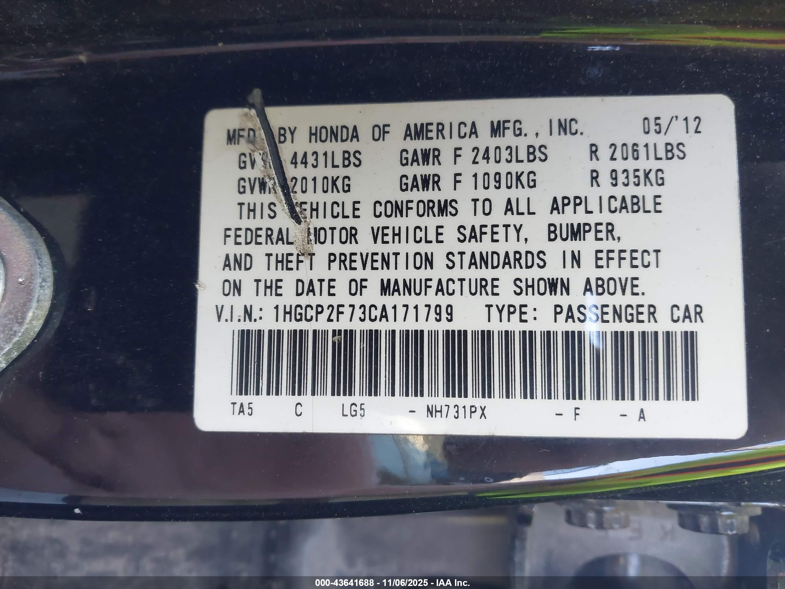 HONDA ACCORD image 9