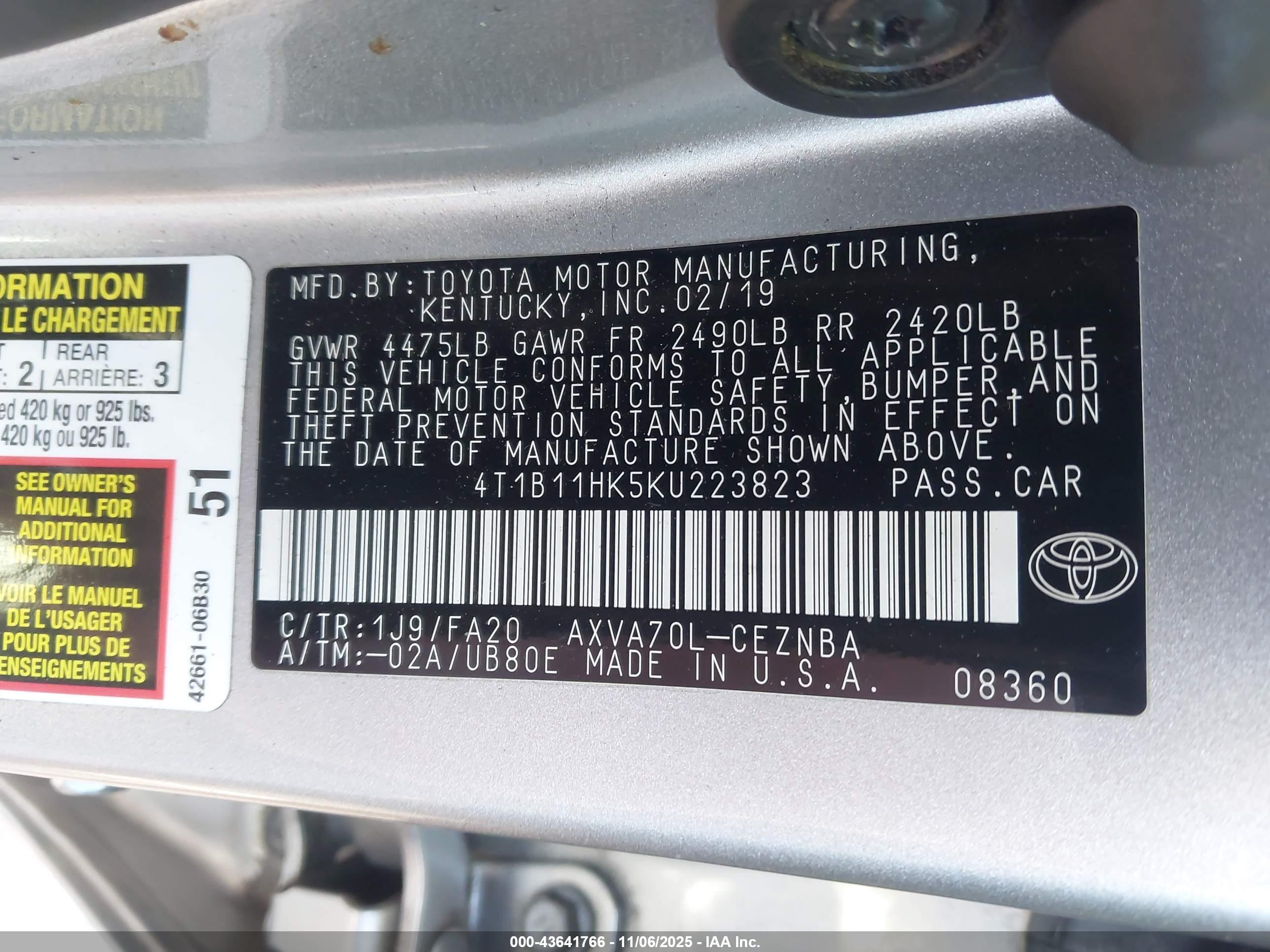 TOYOTA CAMRY image 9