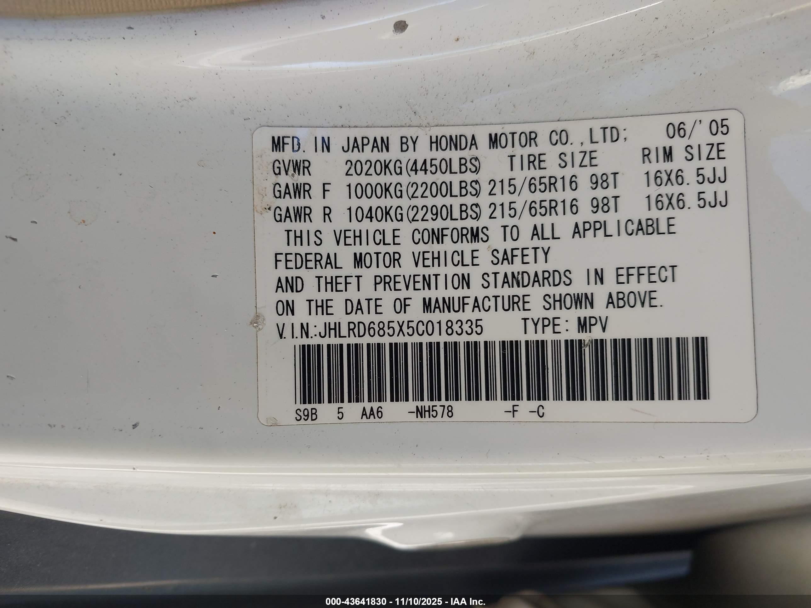 HONDA CR-V image 9
