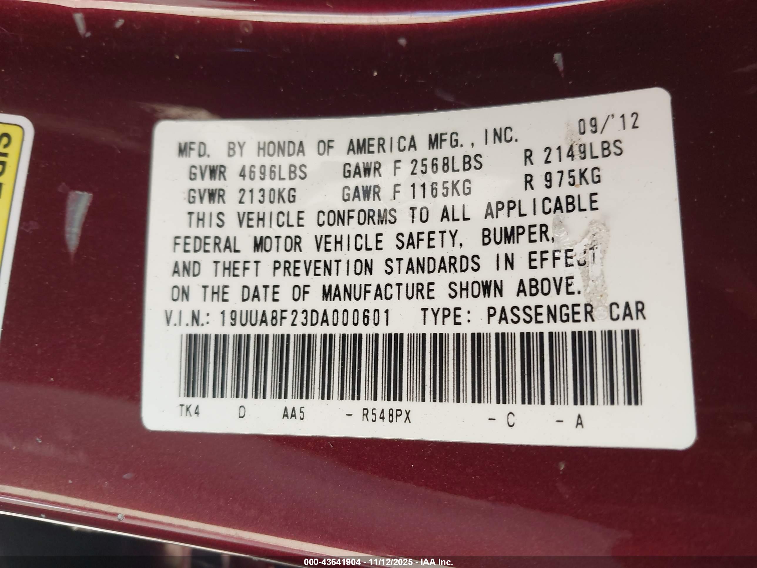 ACURA TL image 9