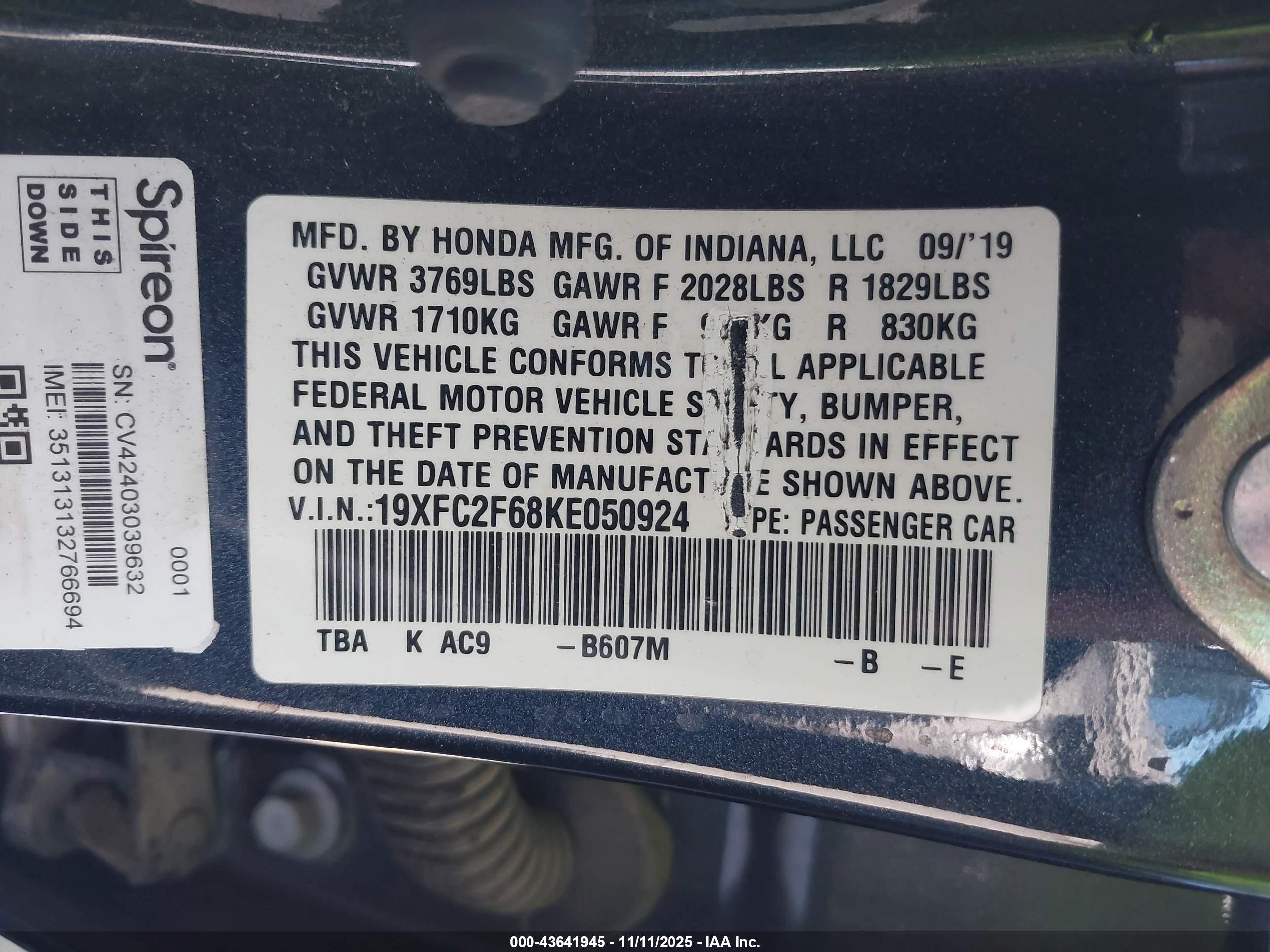 HONDA CIVIC image 9