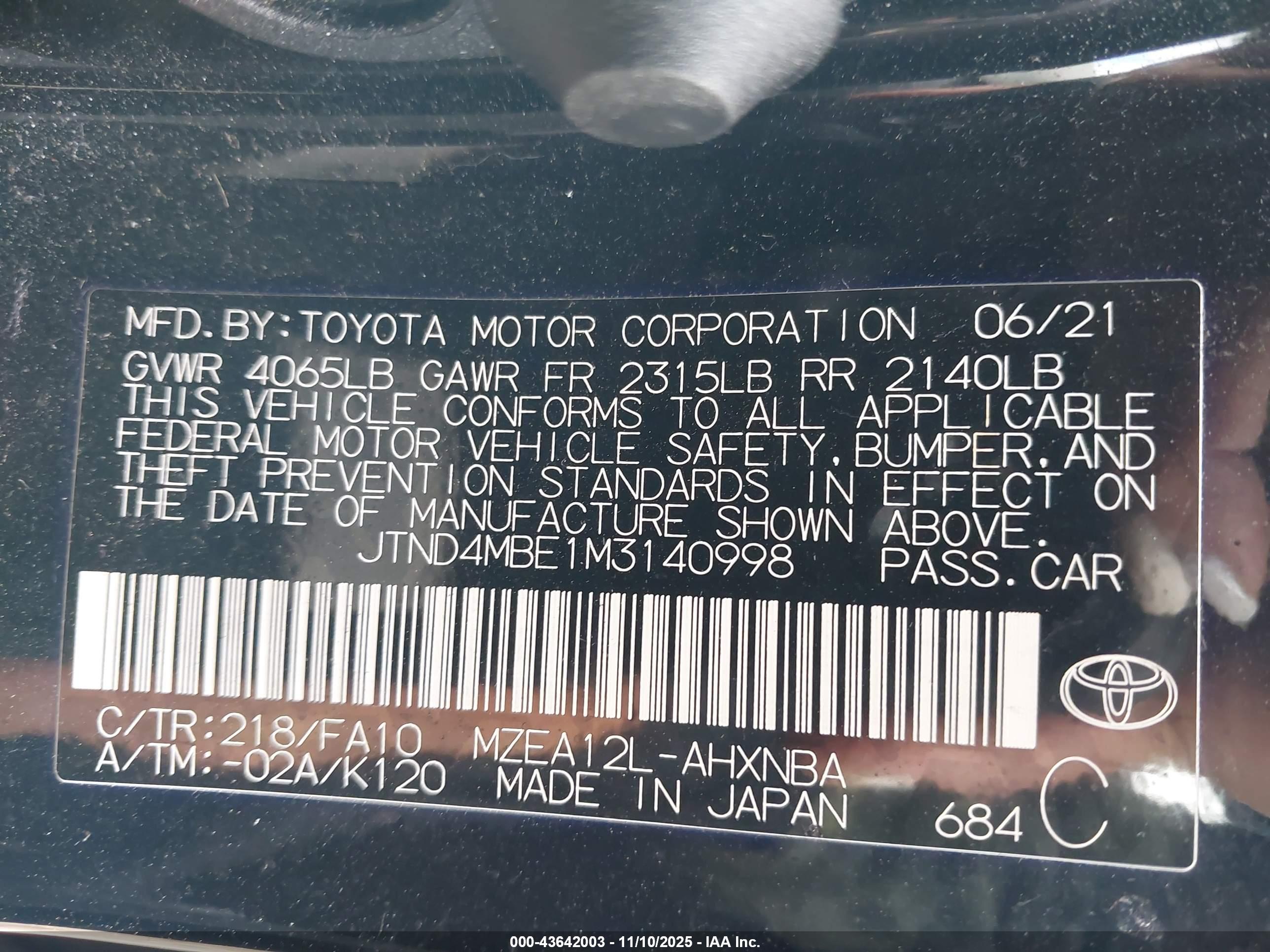 TOYOTA COROLLA image 9