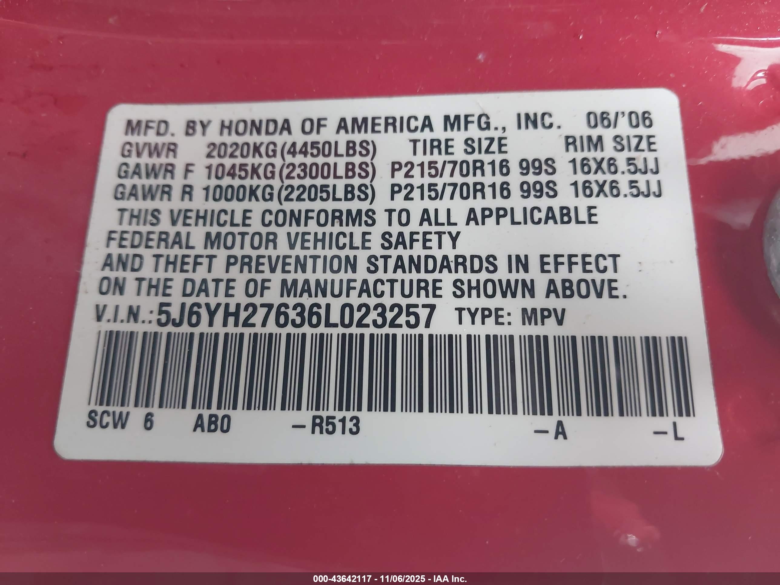 HONDA ELEMENT image 9