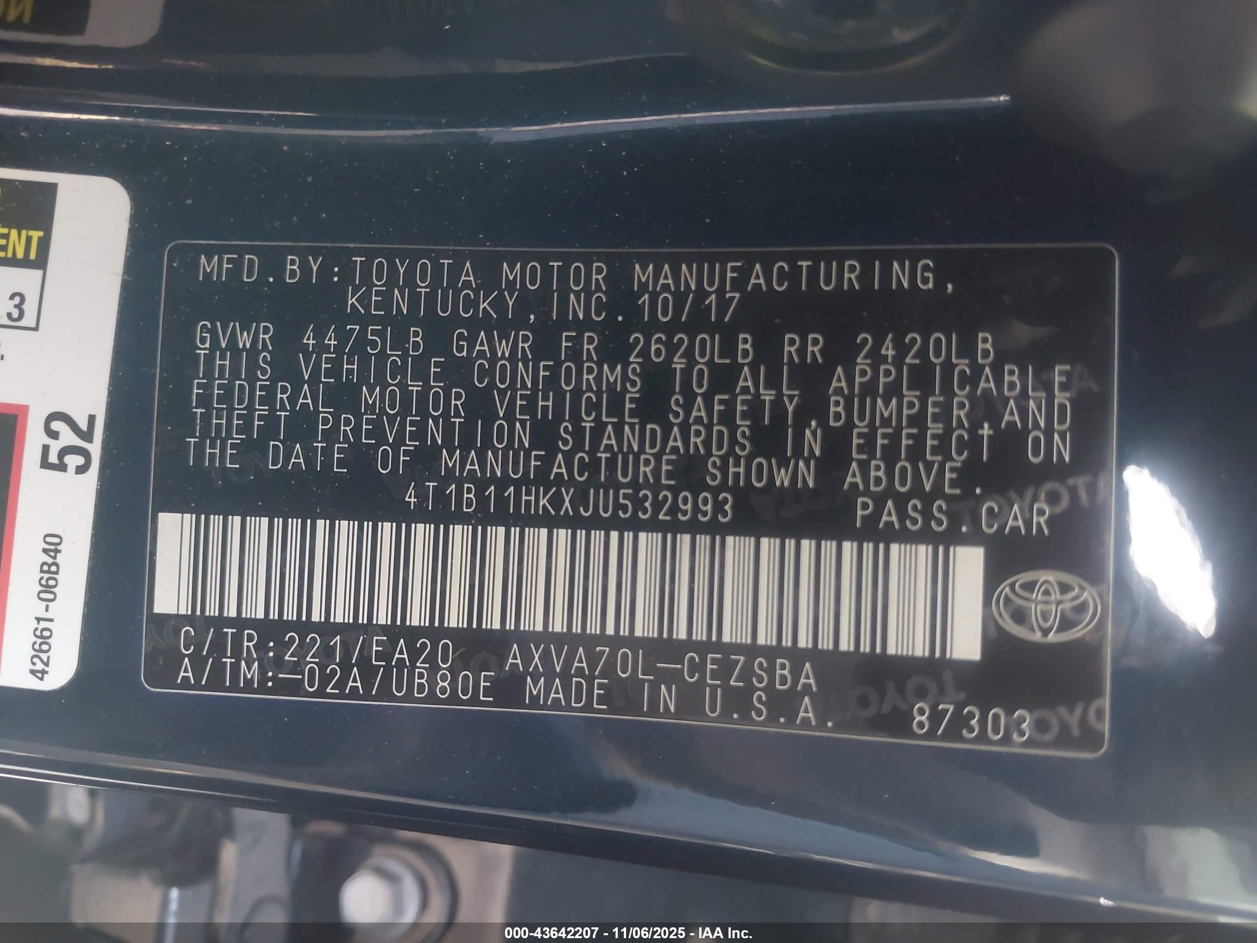 TOYOTA CAMRY image 9