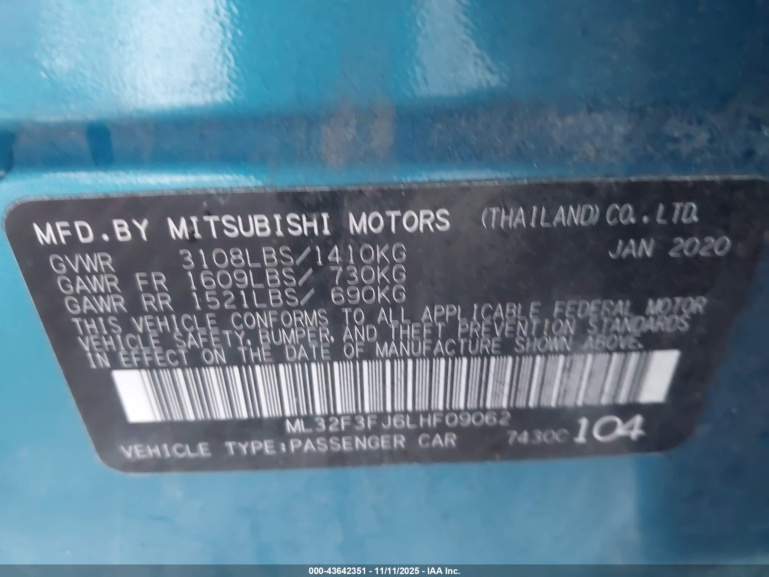 MITSUBISHI MIRAGE image 9