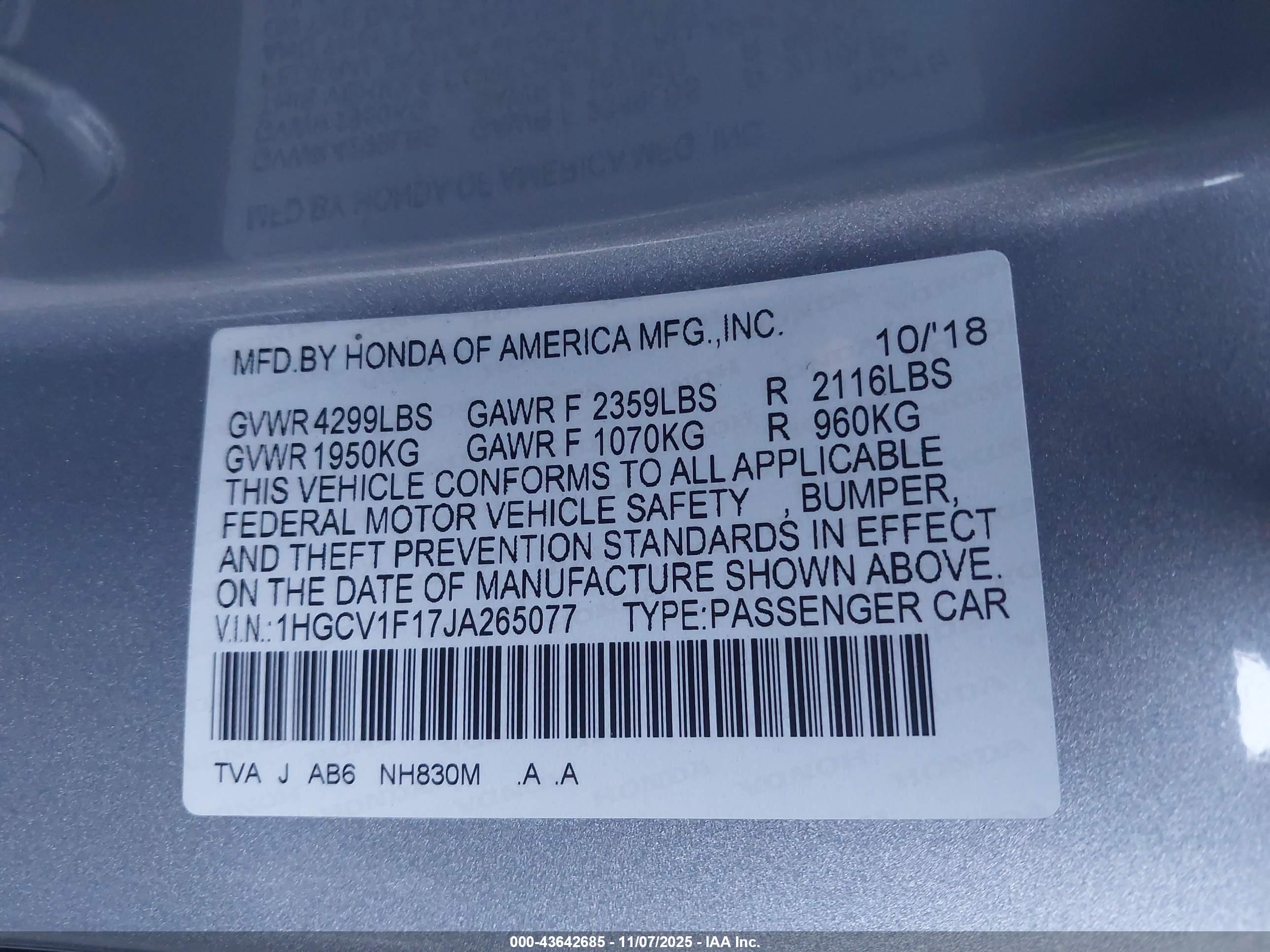 HONDA ACCORD image 9