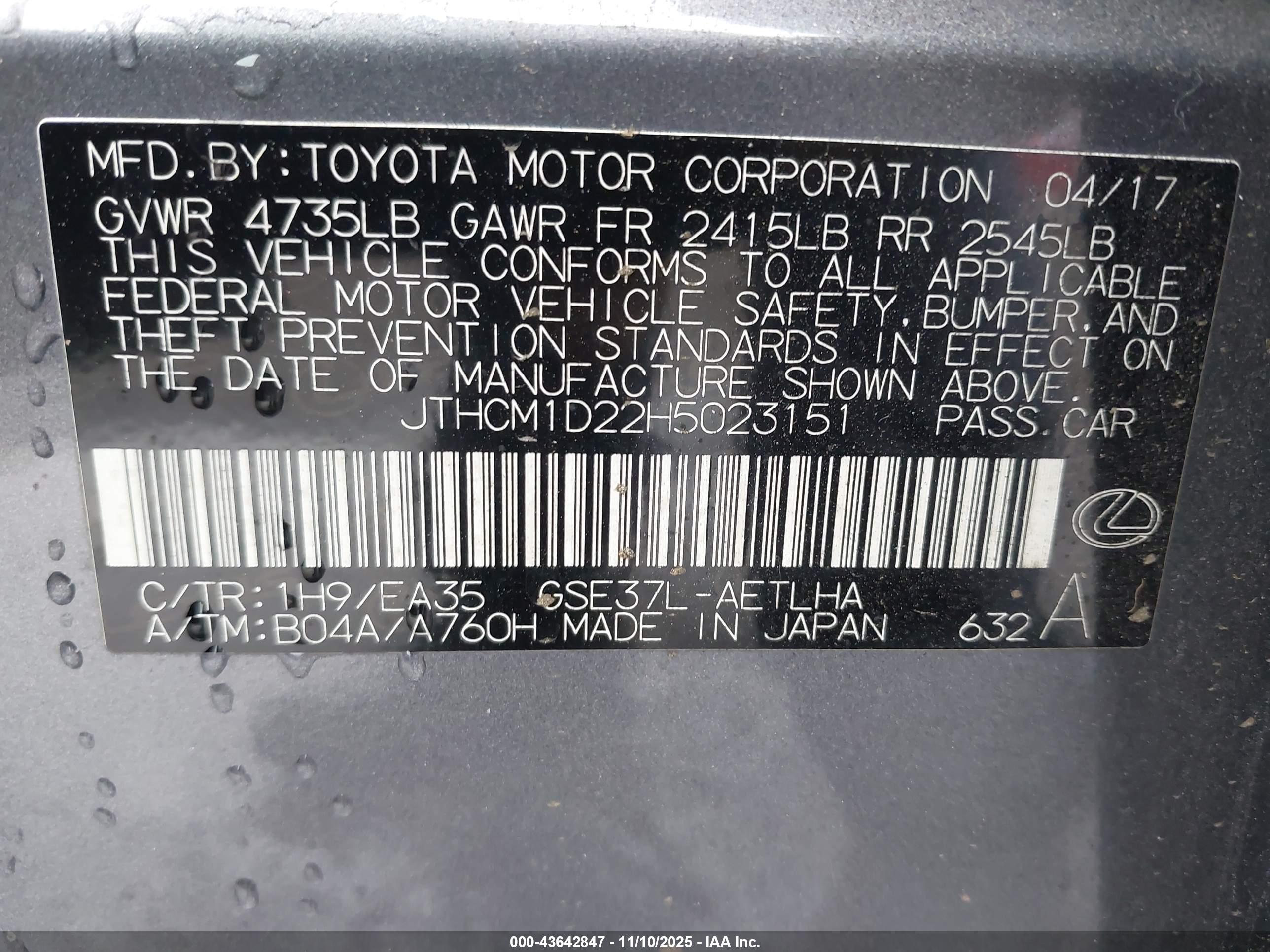 LEXUS IS image 9