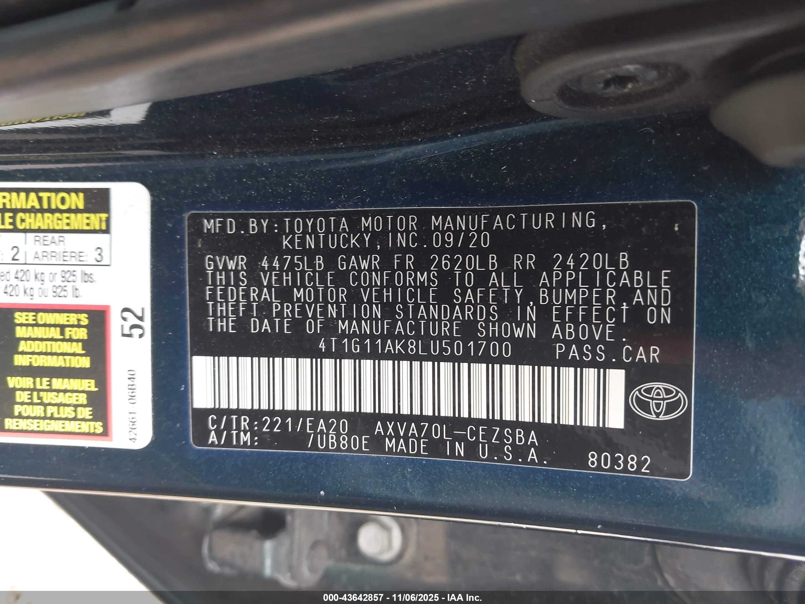 TOYOTA CAMRY image 9