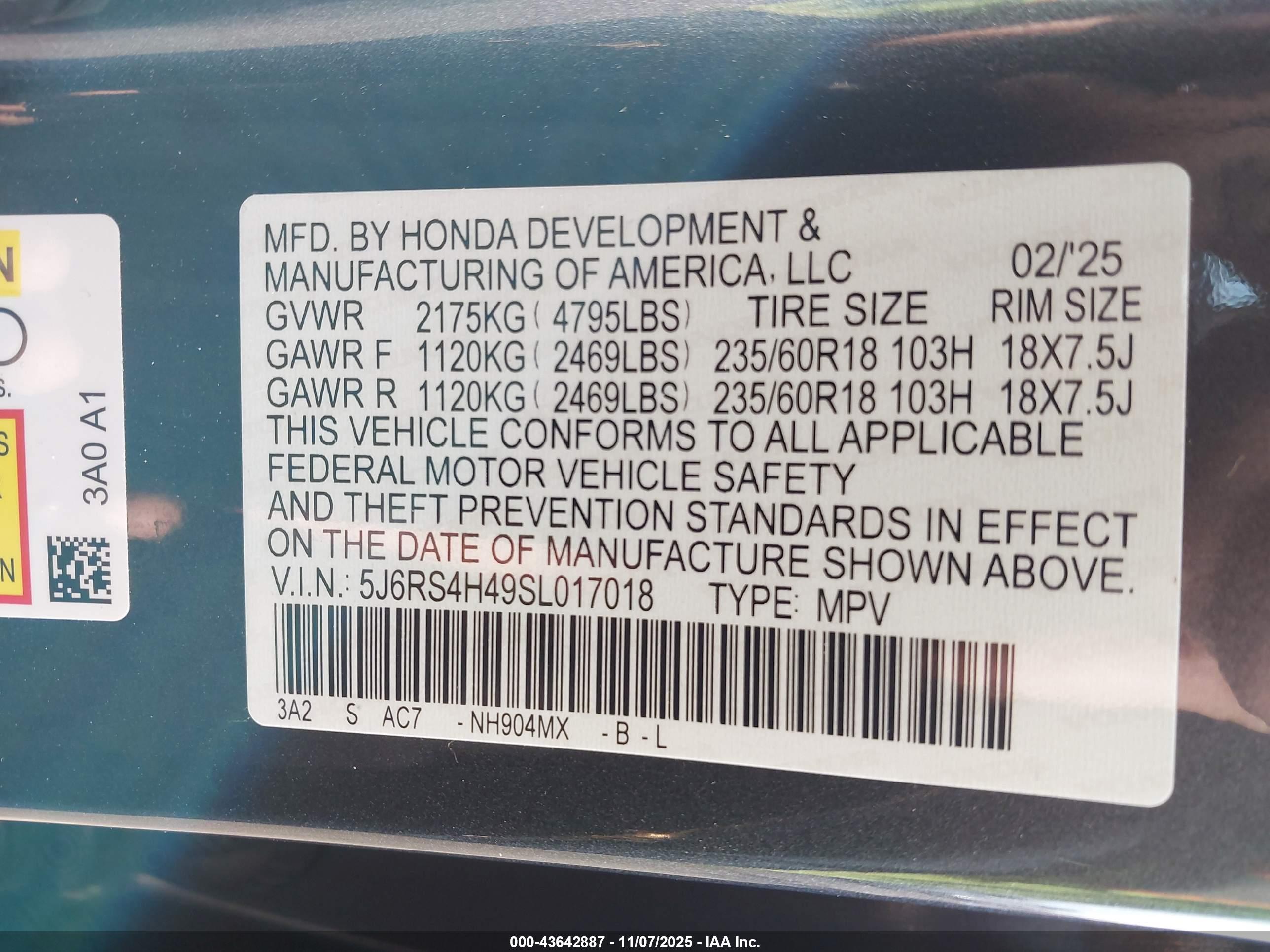HONDA CR-V image 9