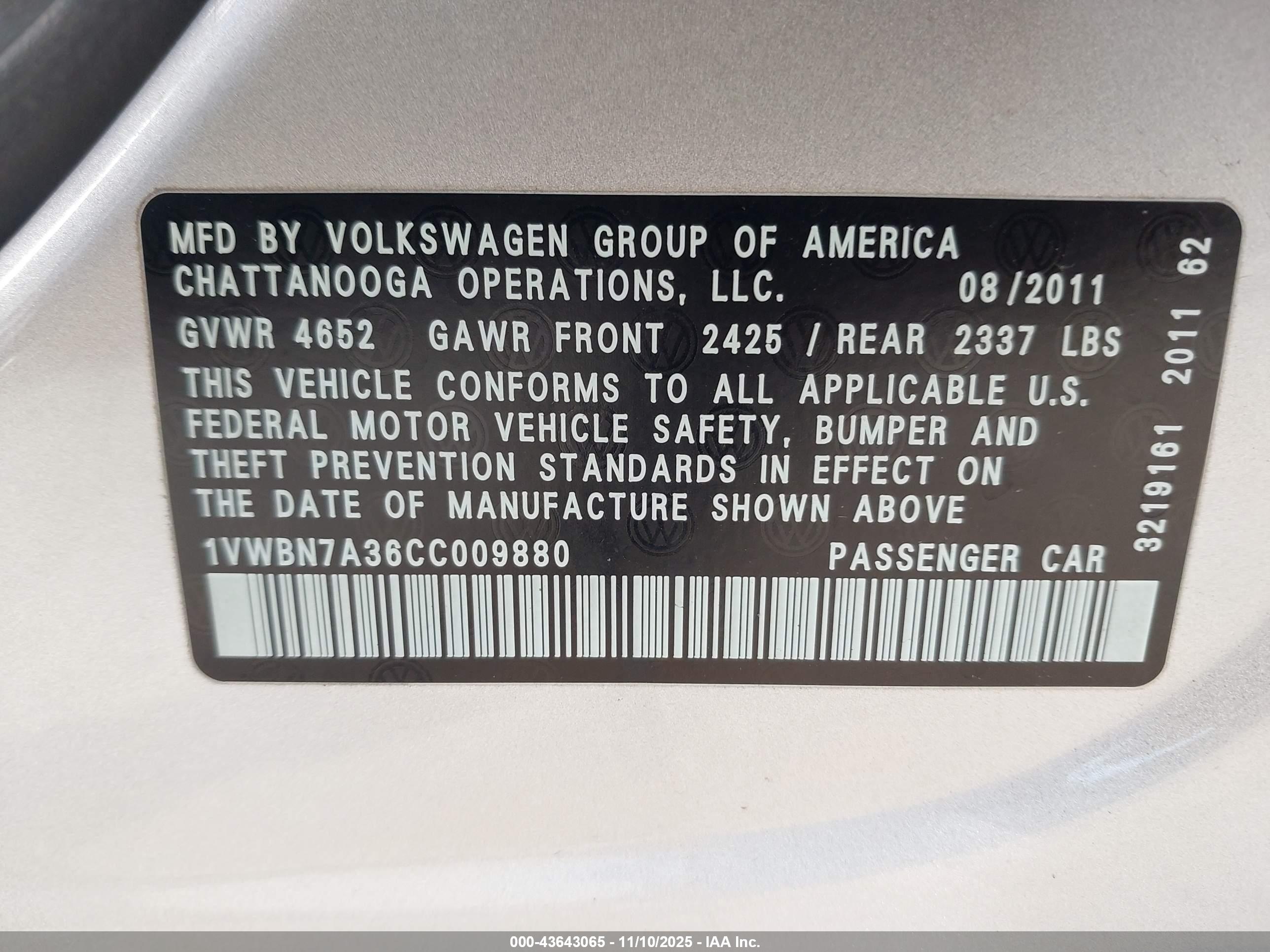VOLKSWAGEN PASSAT image 9