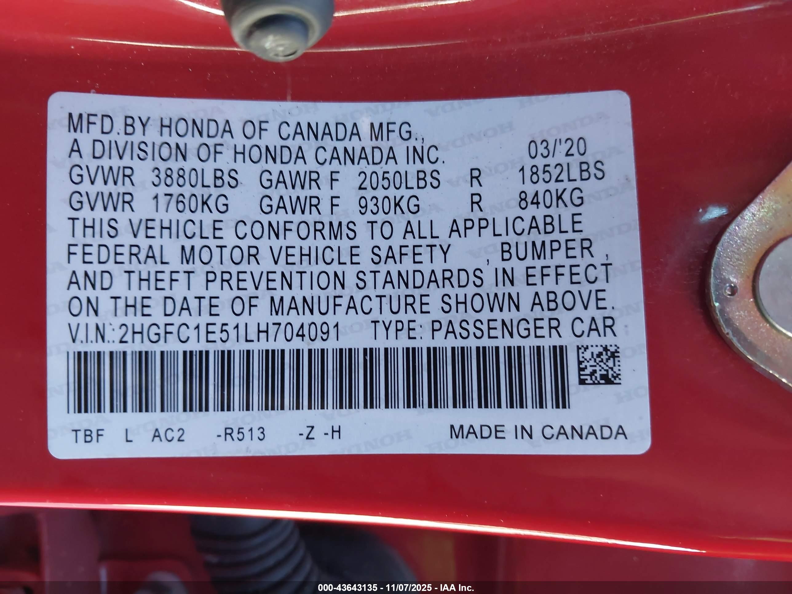 HONDA CIVIC image 9
