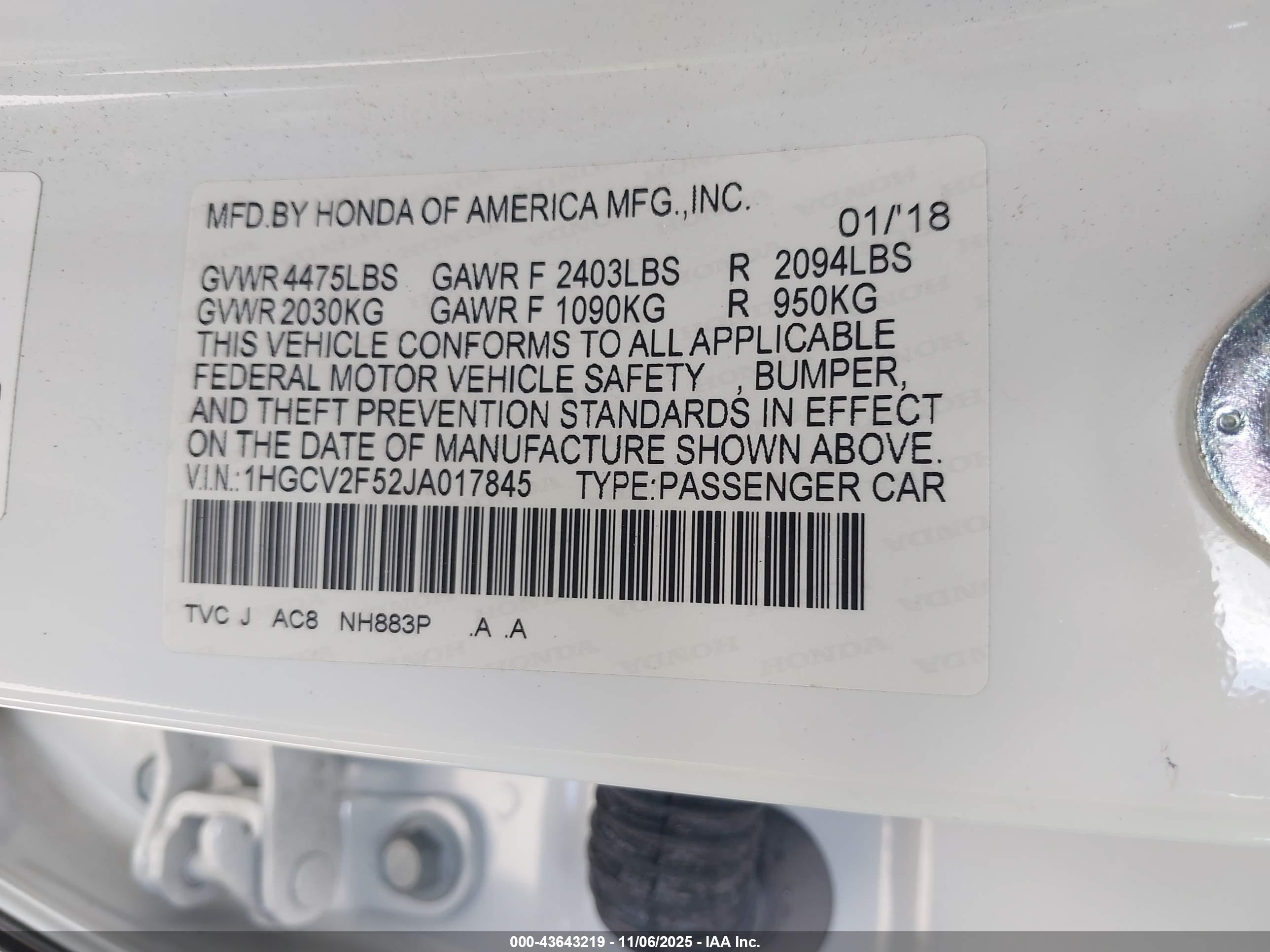 HONDA ACCORD image 9