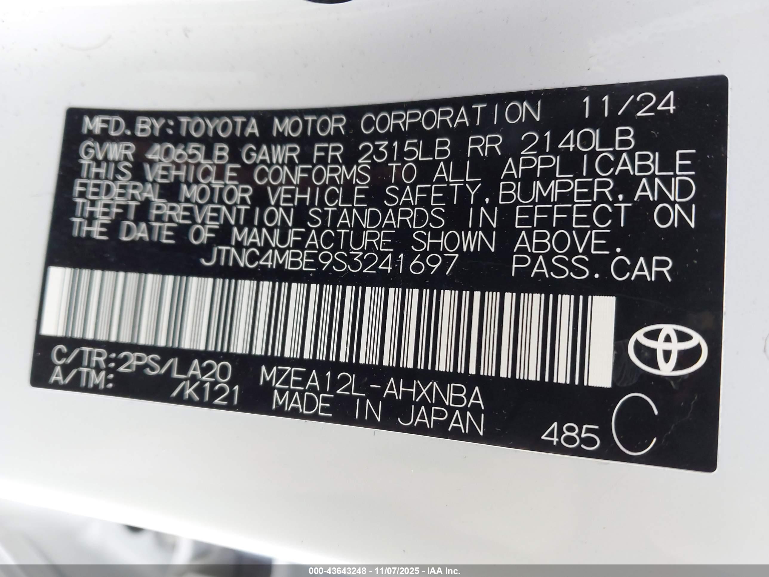 TOYOTA COROLLA image 9