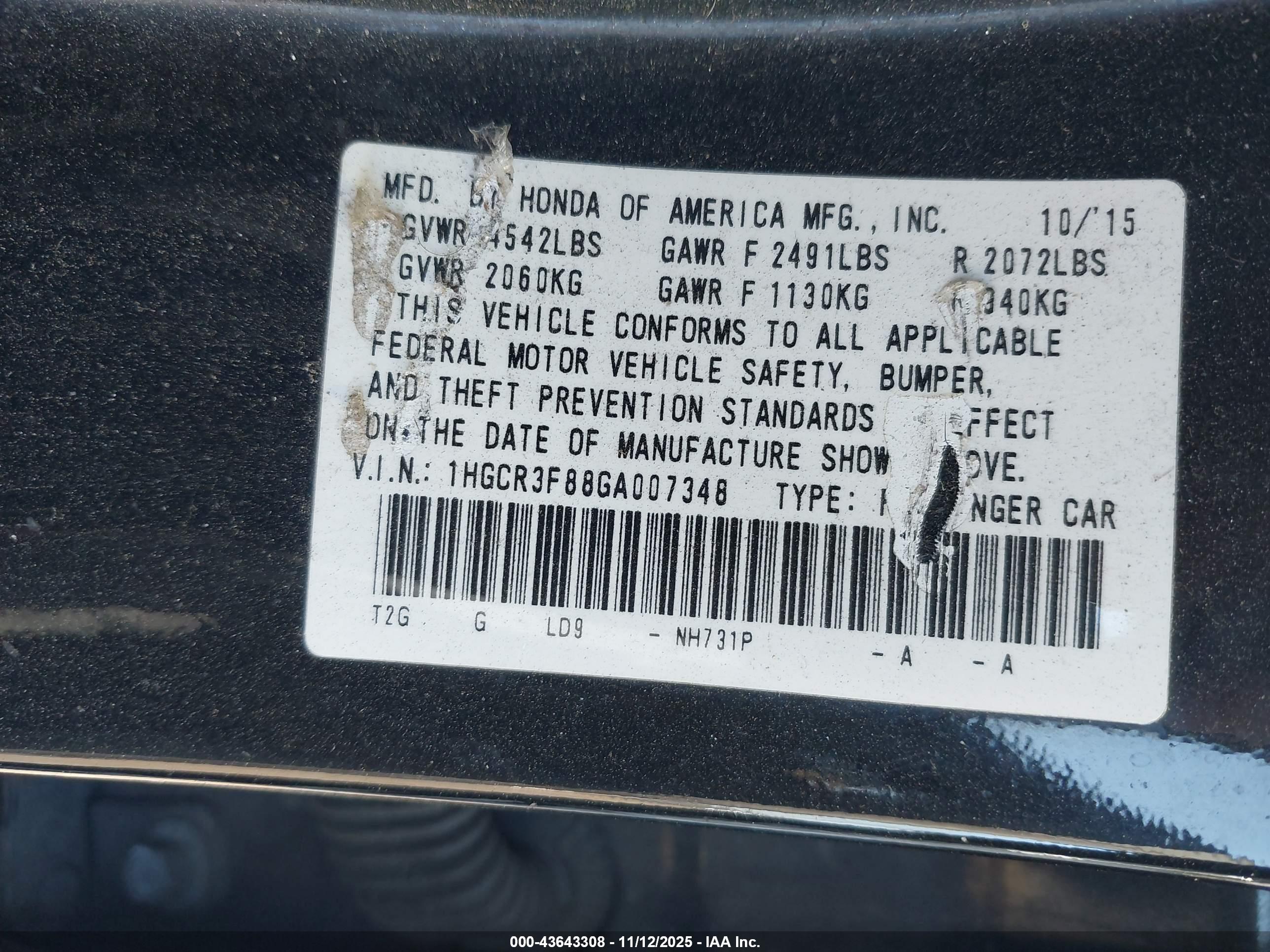 HONDA ACCORD image 9