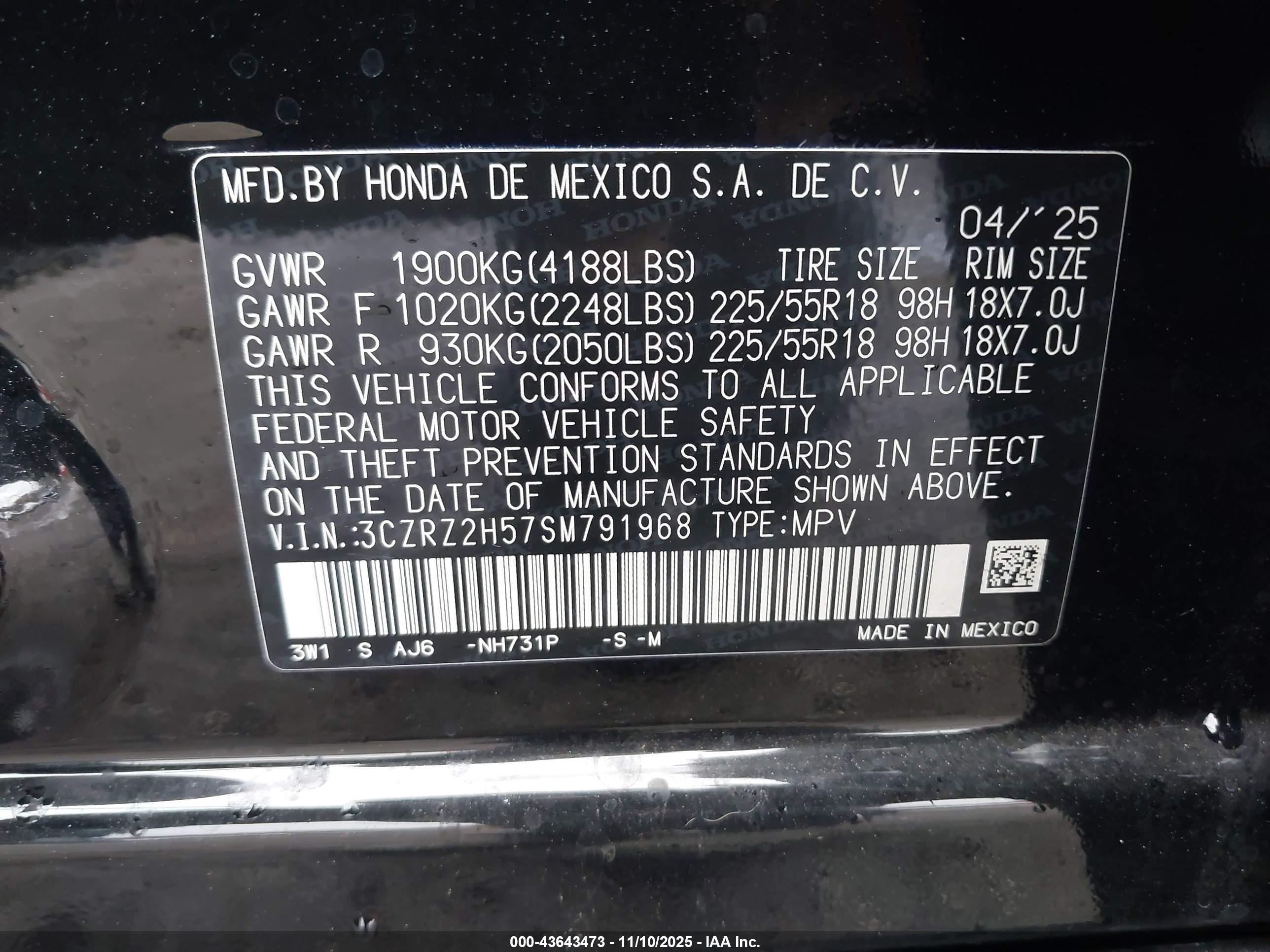 HONDA HR-V image 9