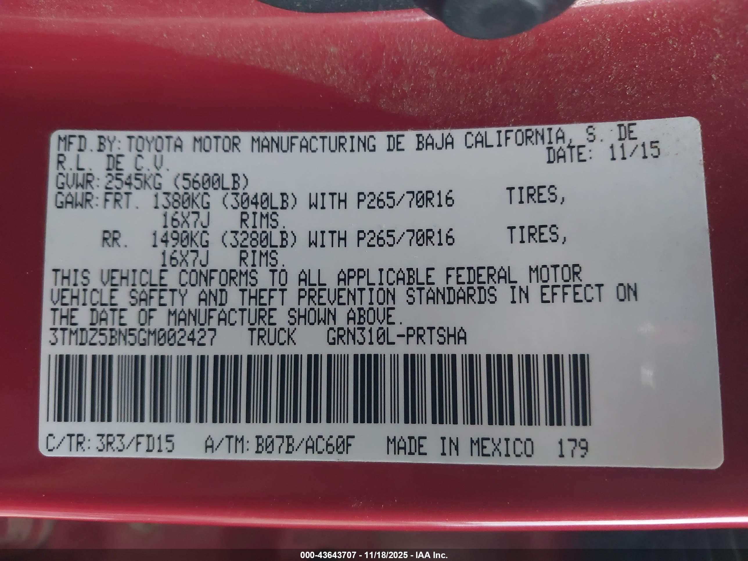 TOYOTA TACOMA image 9