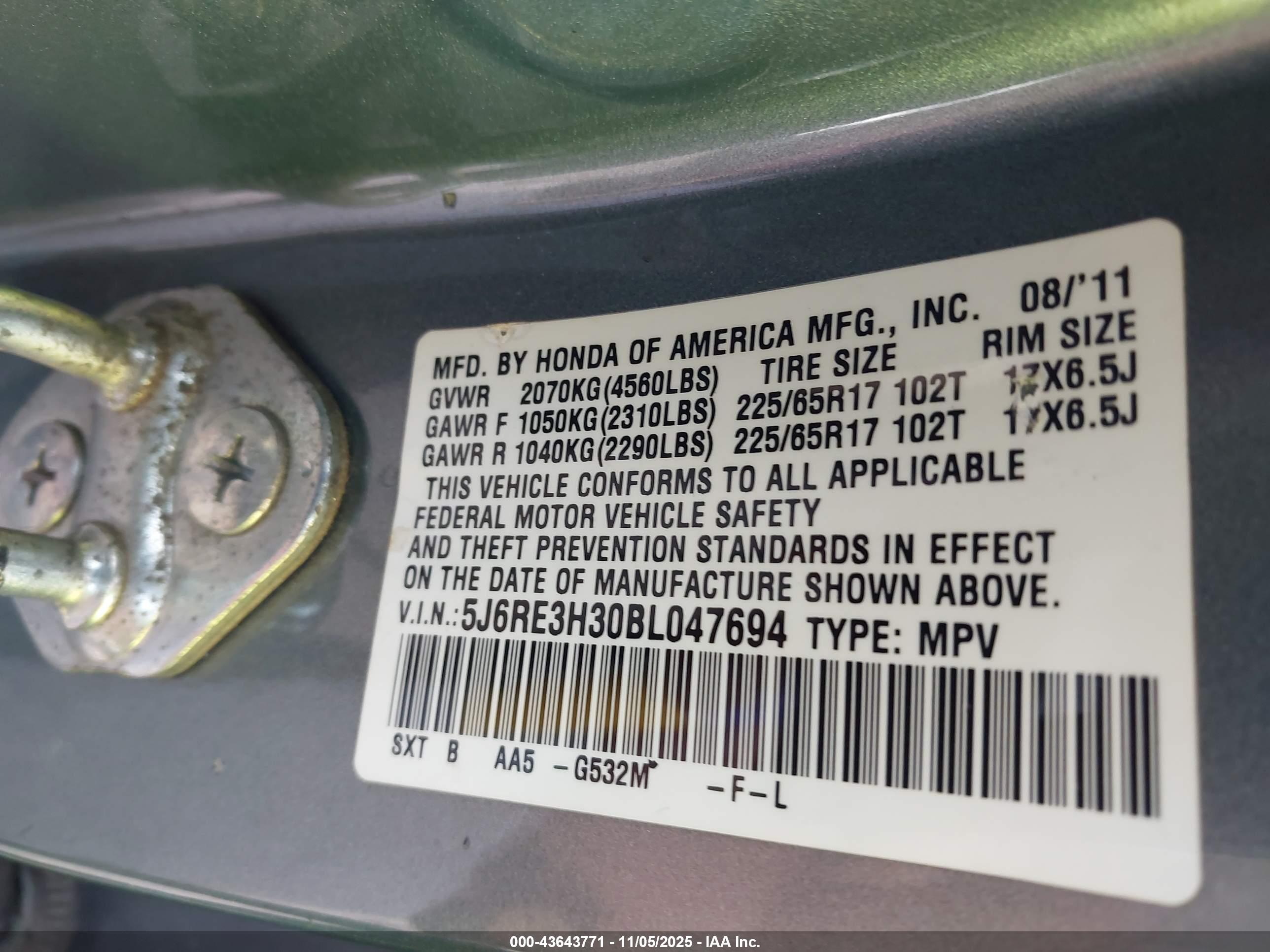 HONDA CR-V image 9