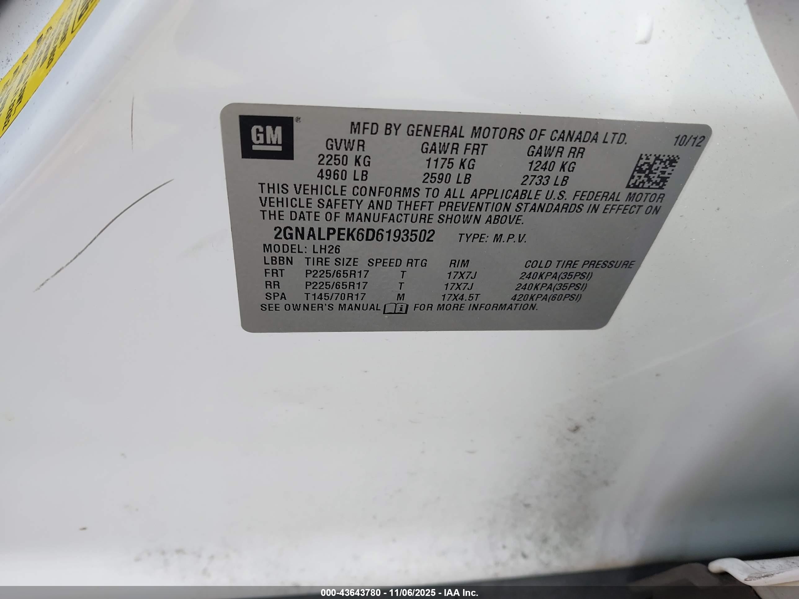 CHEVROLET EQUINOX image 9