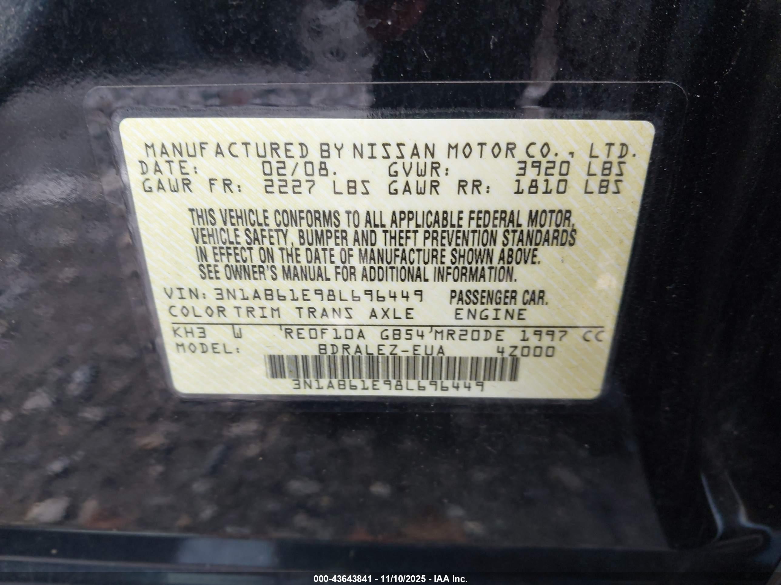 NISSAN SENTRA image 9