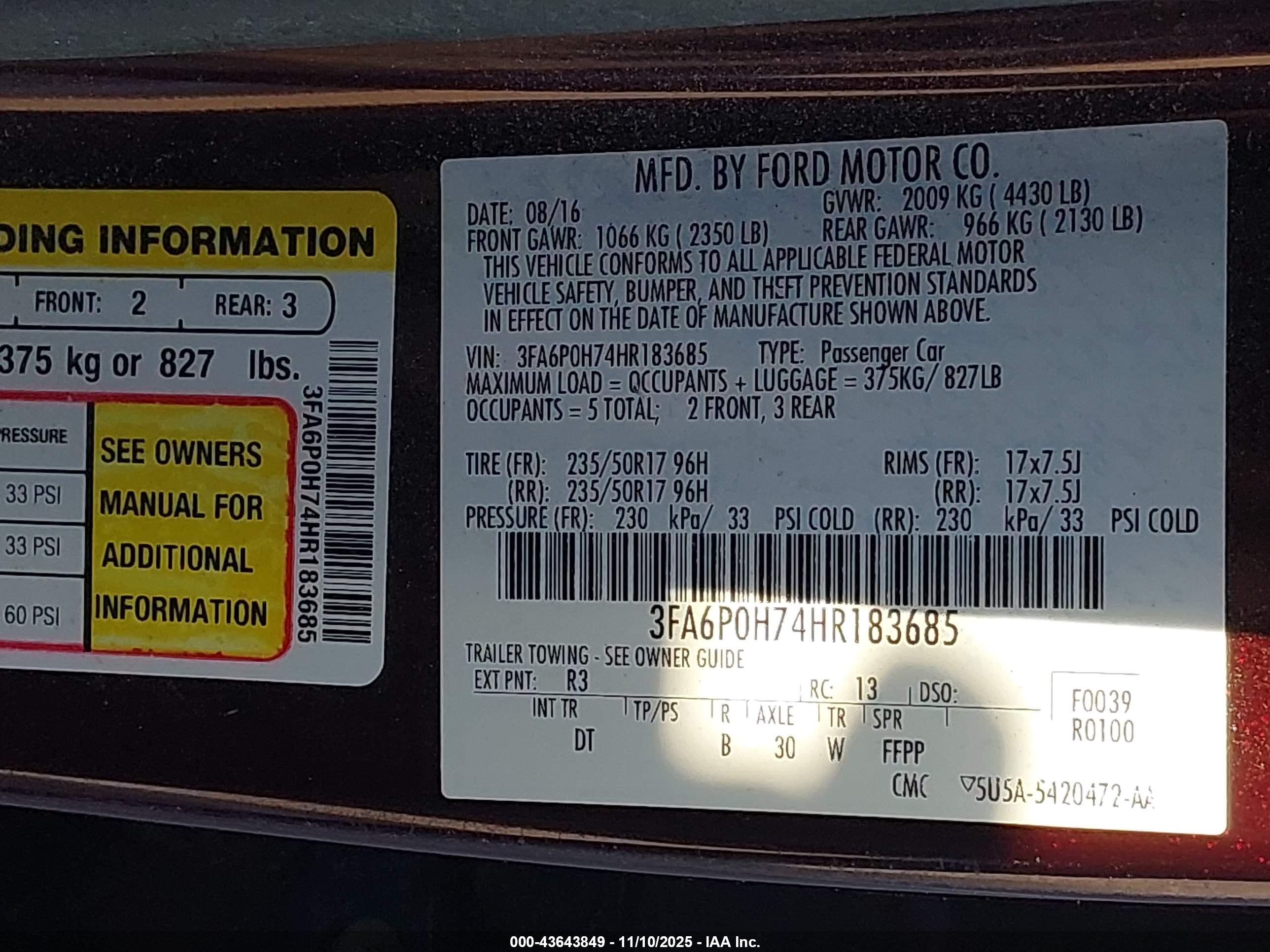 FORD FUSION image 9