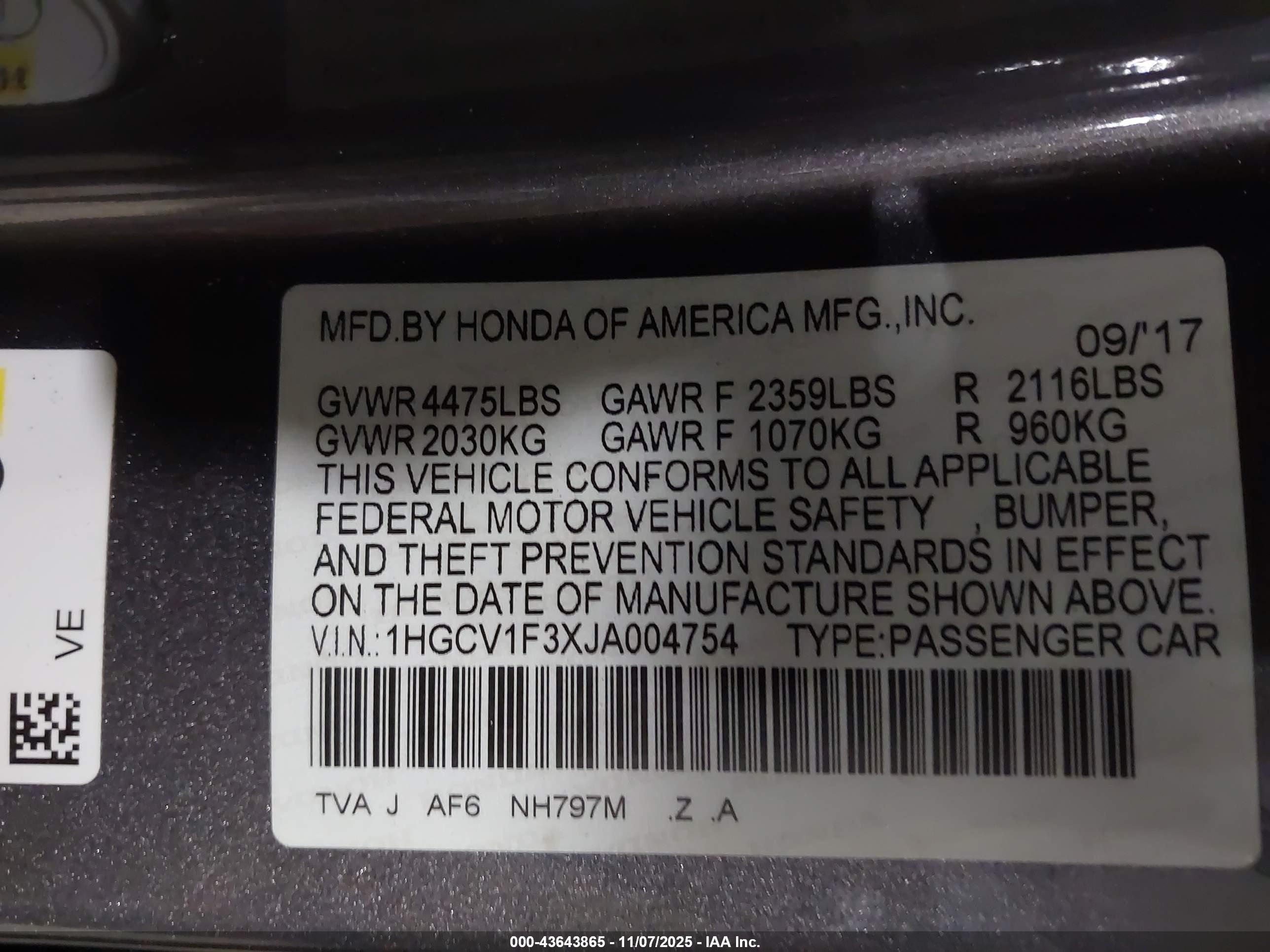HONDA ACCORD image 9