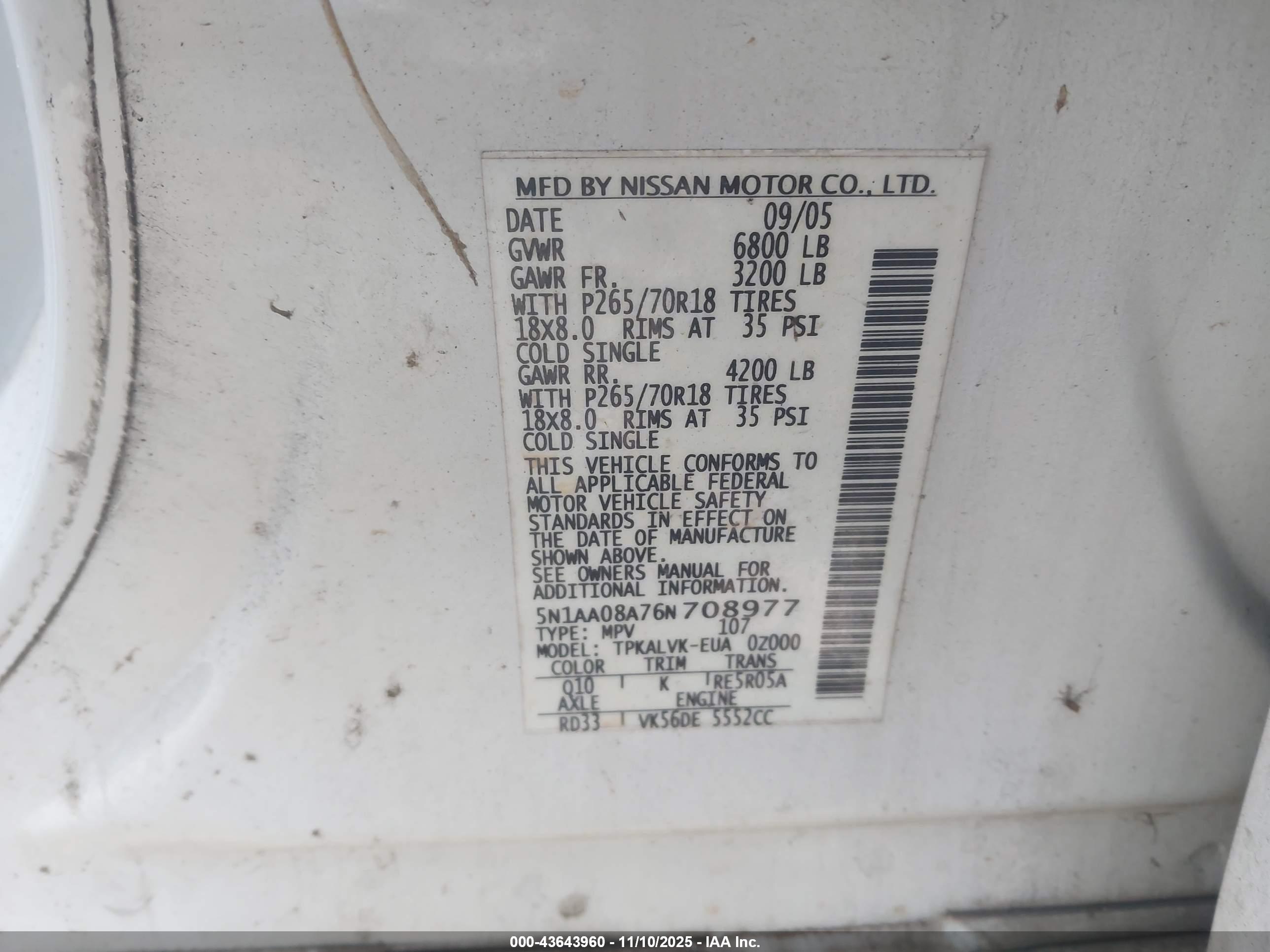NISSAN ARMADA image 9