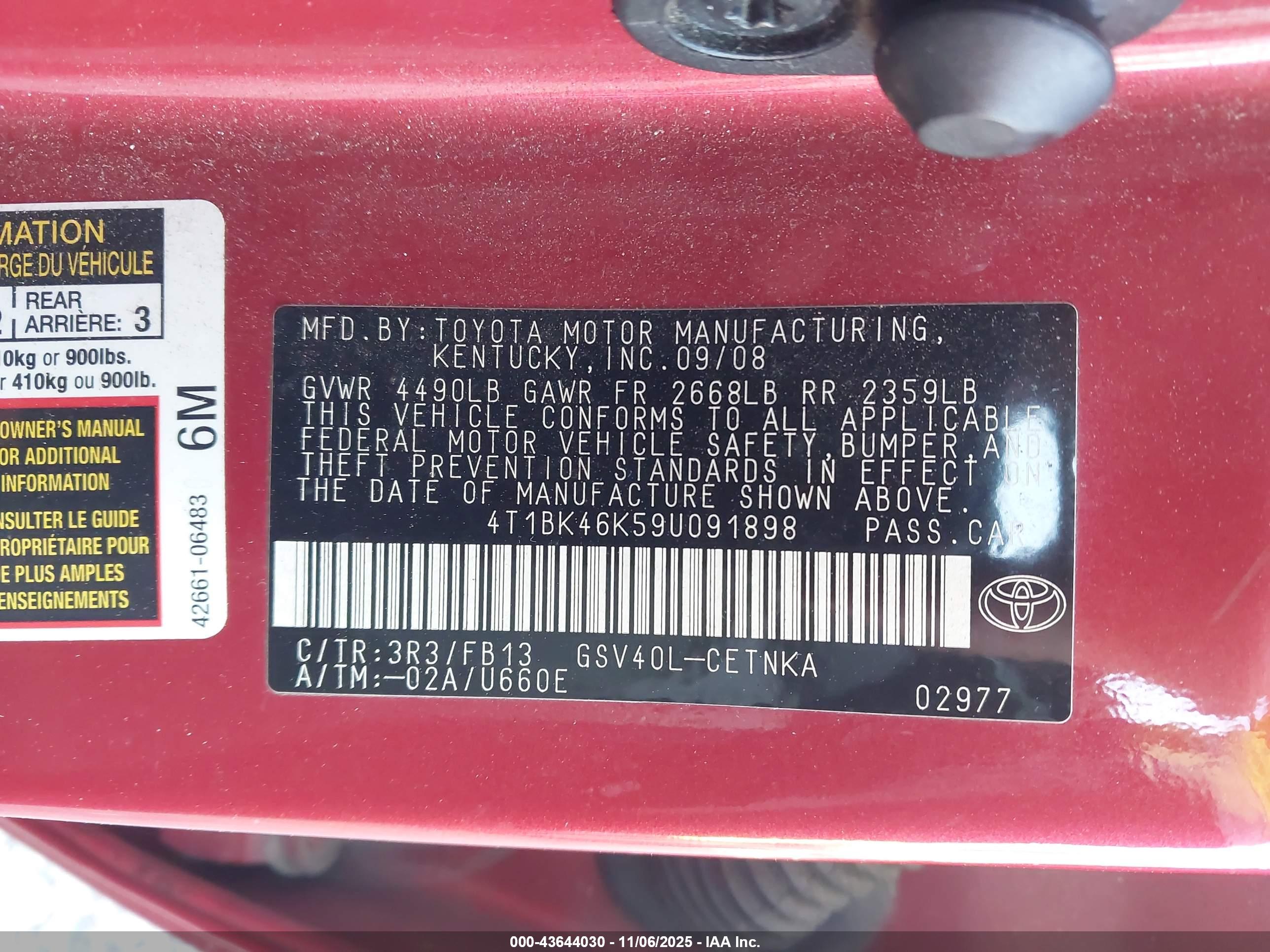 TOYOTA CAMRY image 9