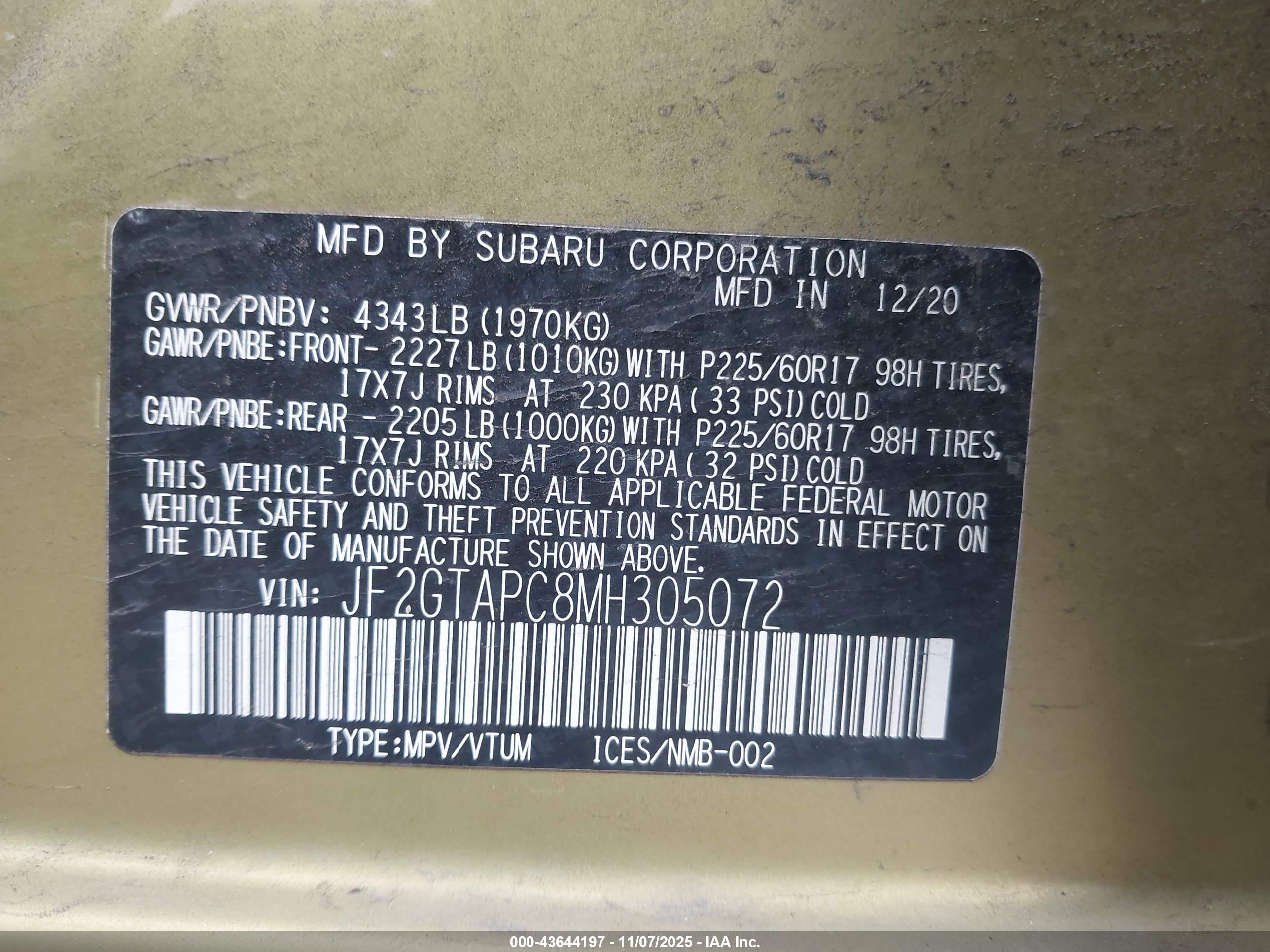 SUBARU CROSSTREK image 9